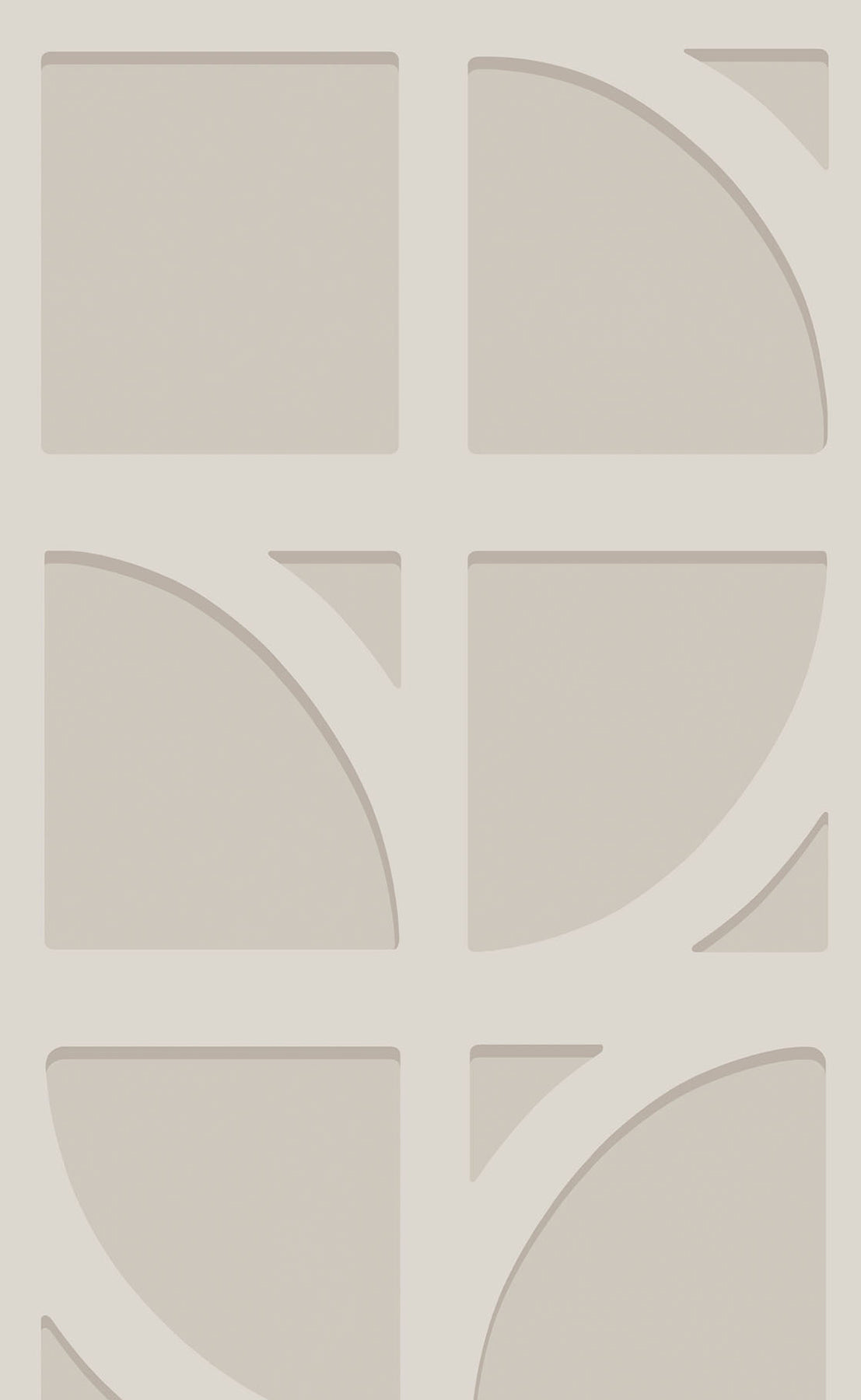 Eijffinger 395802 Shapes Silver Curved Trellis Wallpaper