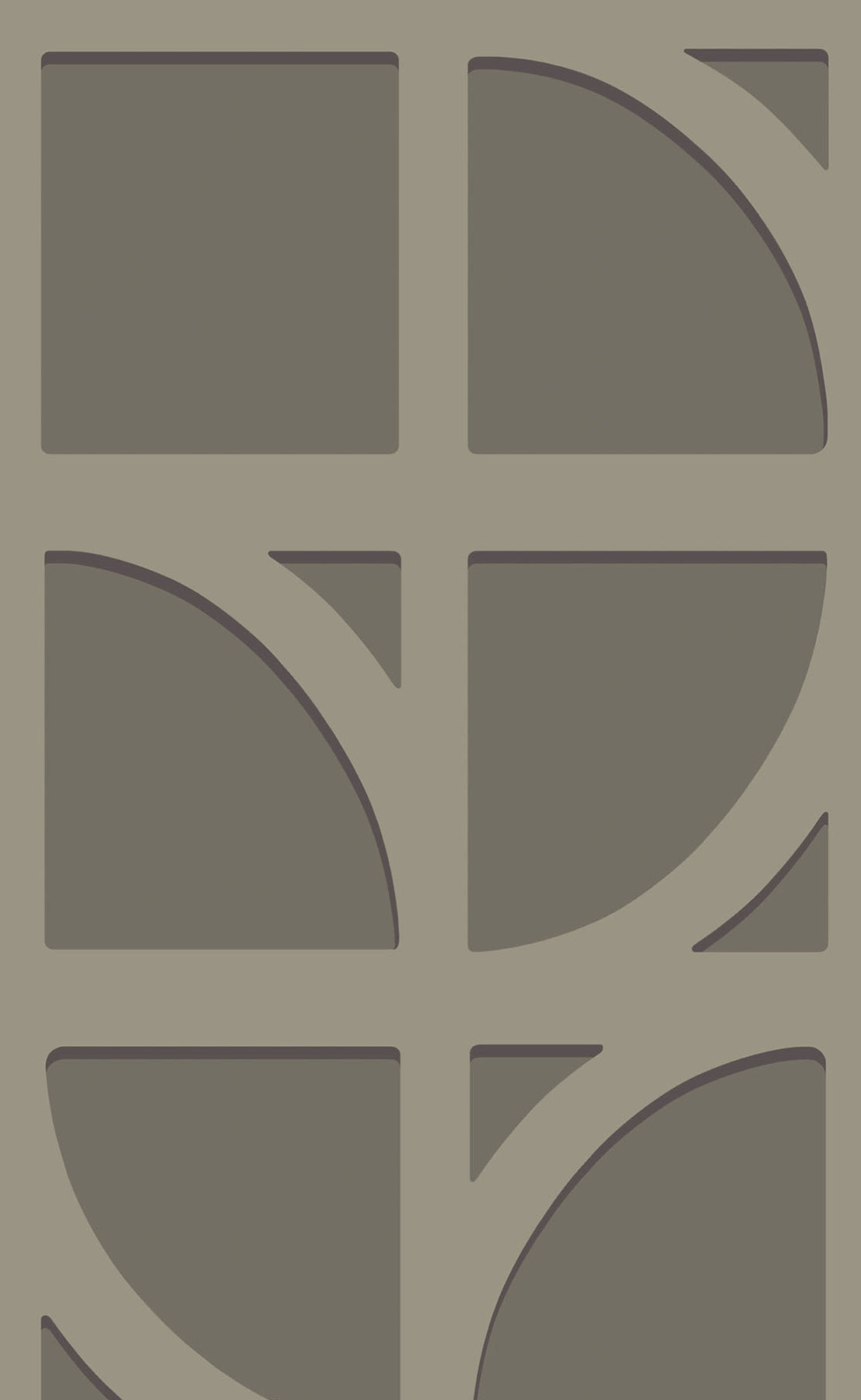 Eijffinger 395804 Shapes Dark Grey Curved Trellis Wallpaper