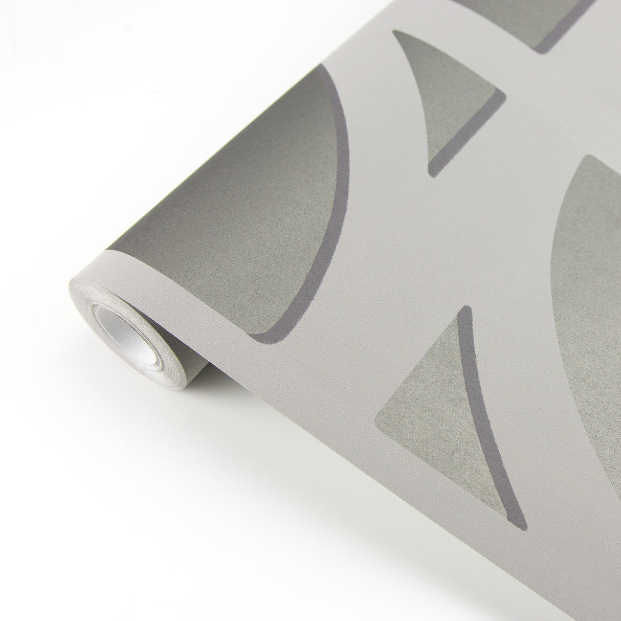 Eijffinger 395804 Shapes Dark Grey Curved Trellis Wallpaper