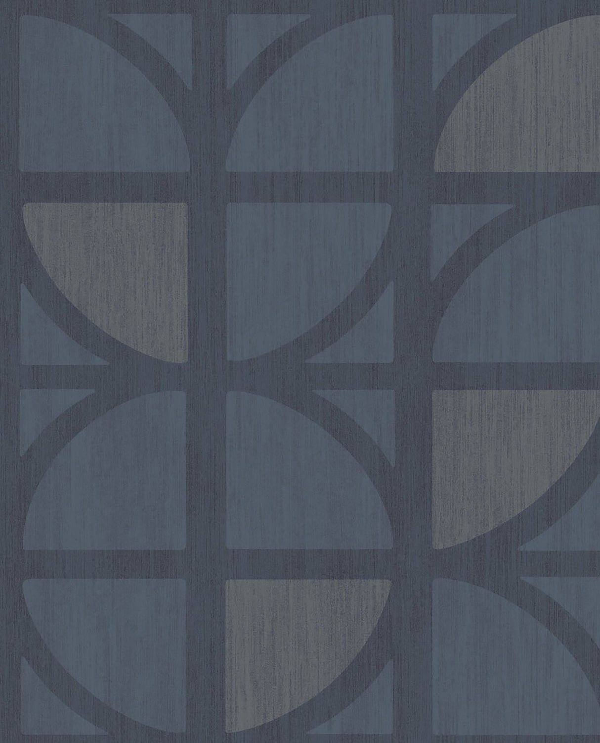 Eijffinger 395813 Tulip Dark Blue Geometric Trellis Wallpaper