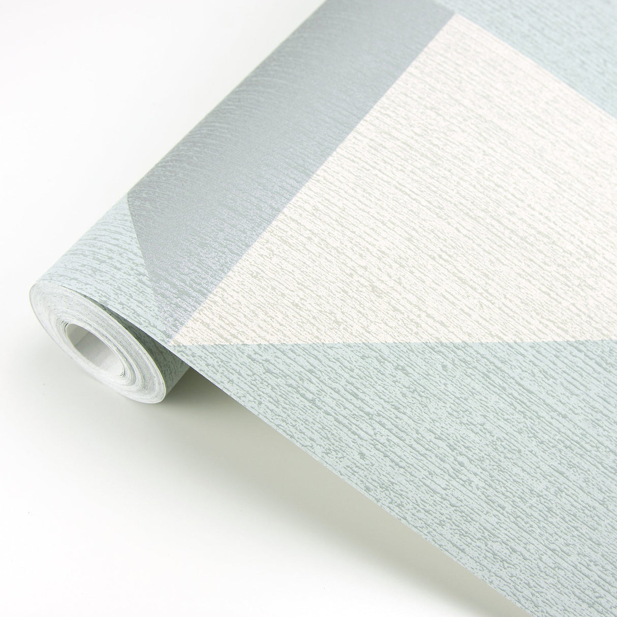 Eijffinger 395822 Diamond Light Blue Tri-Tone Geometric Wallpaper