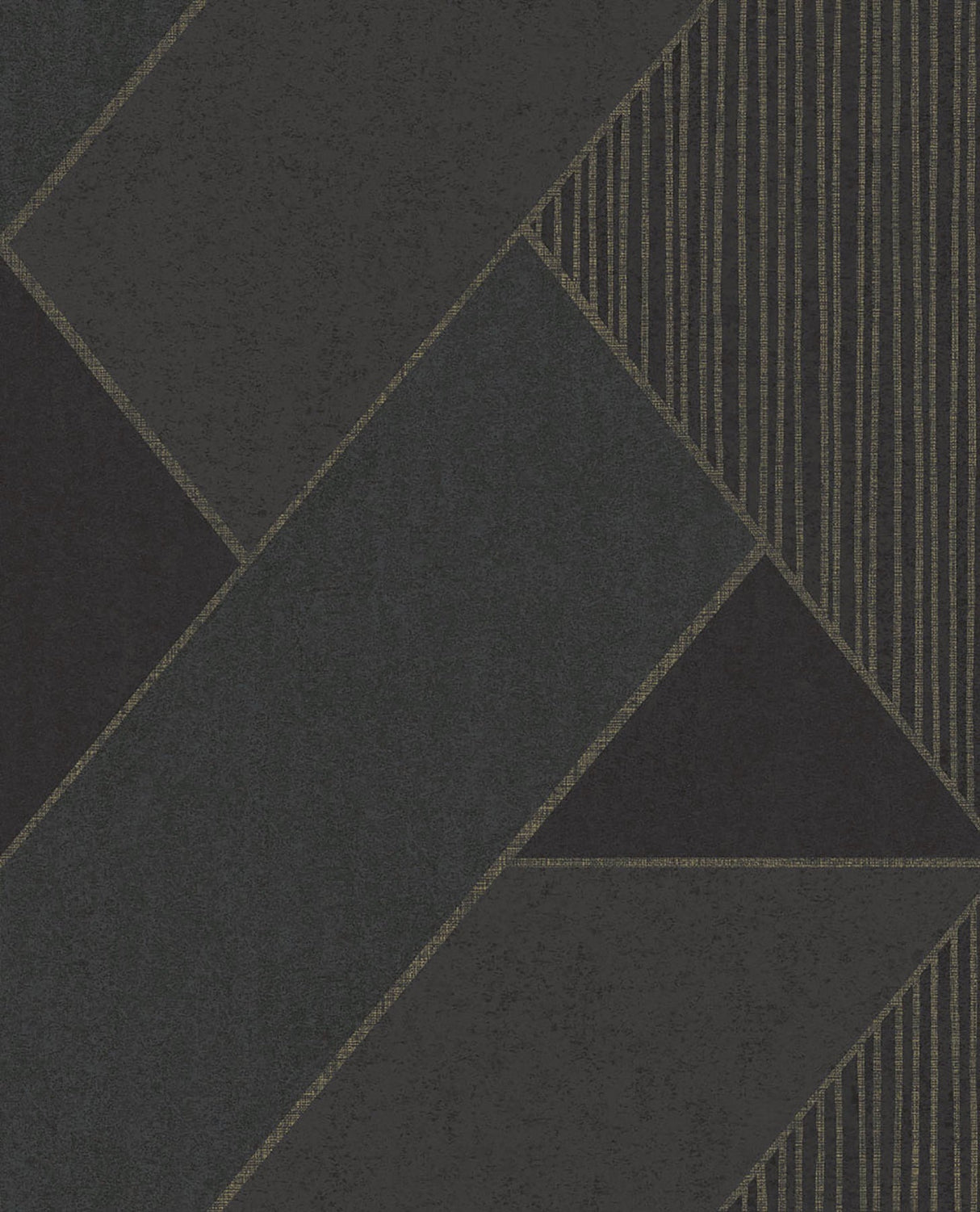 Eijffinger 395834 Art Deco Dark Blue Glam Geometric Wallpaper