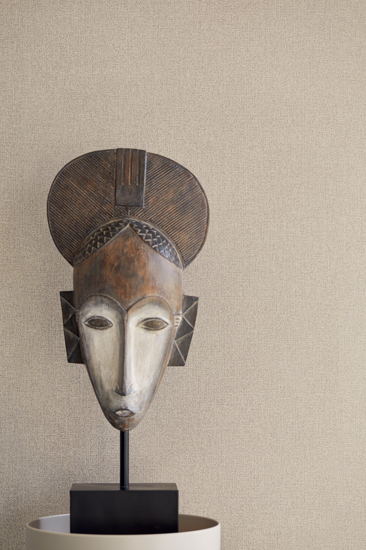 Eijffinger 395841 Tweed Grey Faux Fabric Wallpaper