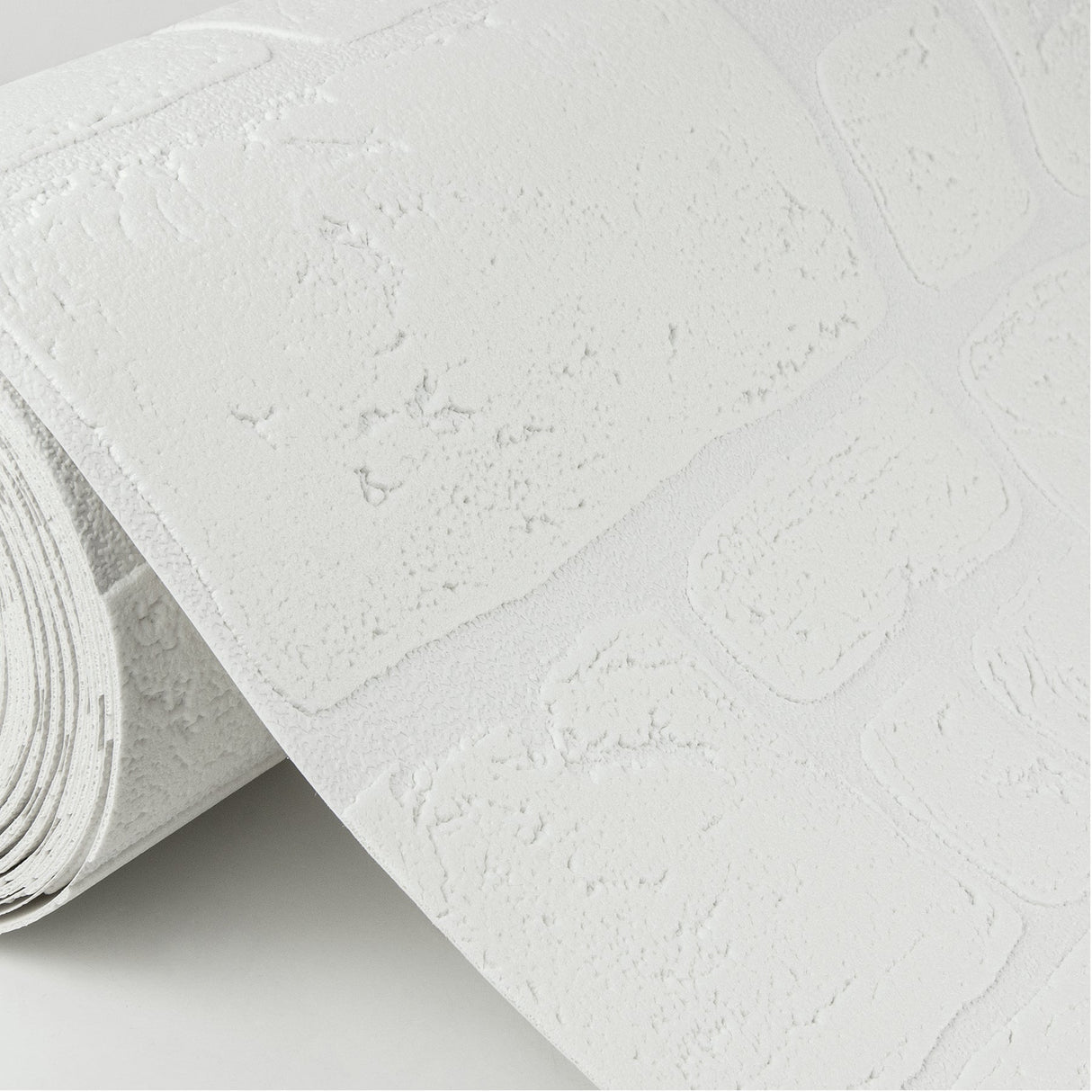 Brewster 4000-2040-42 Gaffrey White Stone Paintable Wallpaper