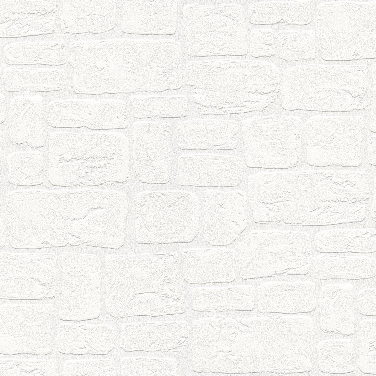 Brewster 4000-2040-42 Gaffrey White Stone Paintable Wallpaper