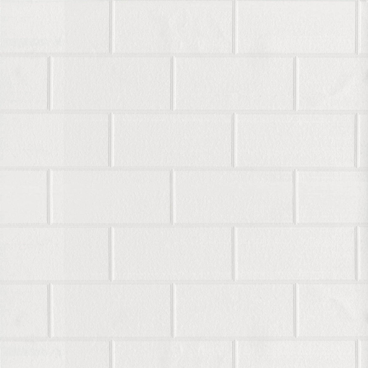 Brewster 4000-21399 Galley White Subway Tile Paintable Wallpaper