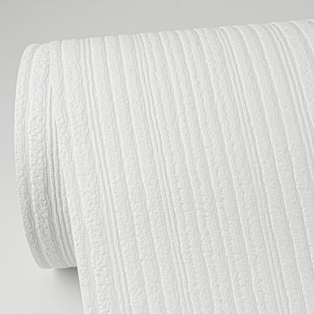 Brewster 4000-3149-18 Samuel White Textured Stripe Paintable Wallpaper