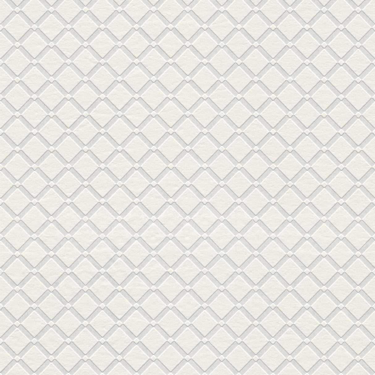 Brewster 4000-5281-17 Armin White Diamond Trellis Paintable Wallpaper