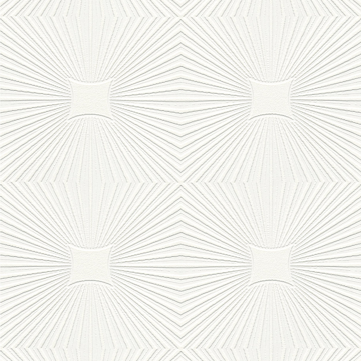 Brewster 4000-6639-17 Silvie White Tin Burst Paintable Wallpaper
