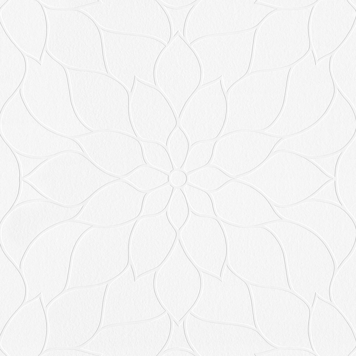 Brewster 4000-9507-10 Anselm White Floral Bloom Paintable Wallpaper