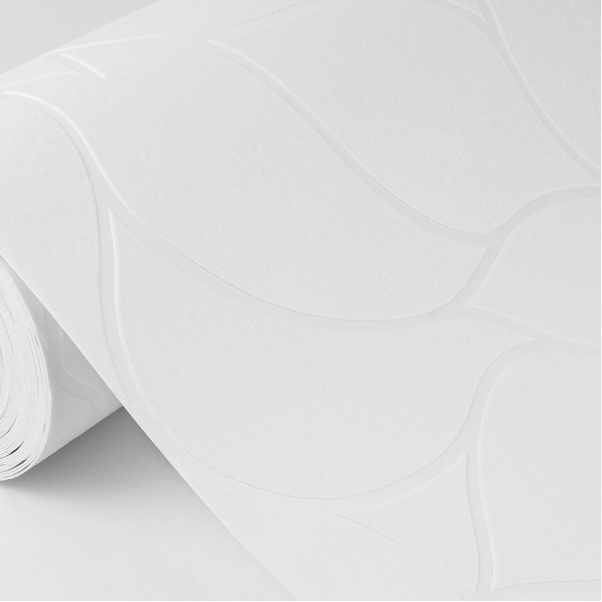 Brewster 4000-9507-10 Anselm White Floral Bloom Paintable Wallpaper