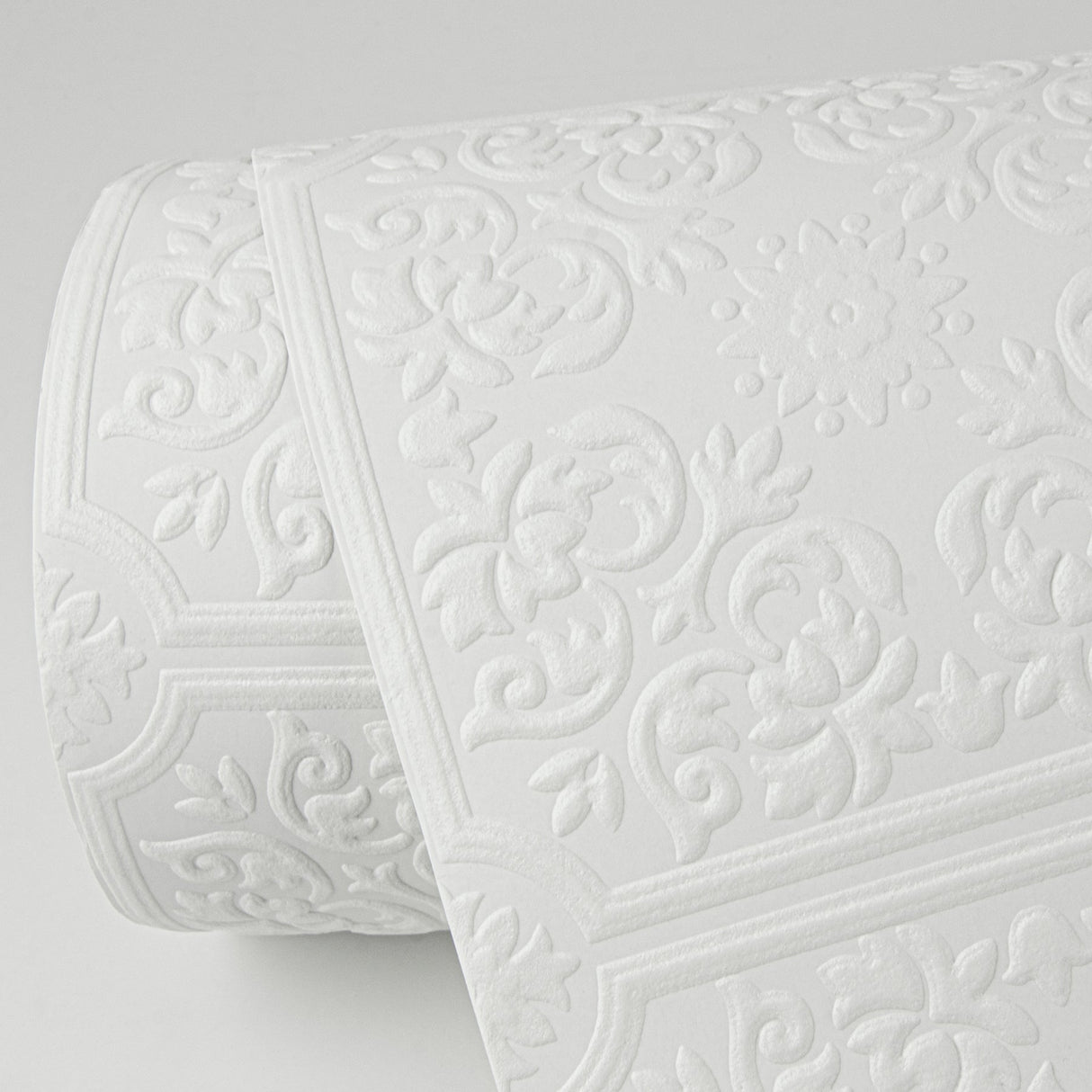 Brewster 4000-96291 Nico White Tin Ceiling Square Paintable Wallpaper