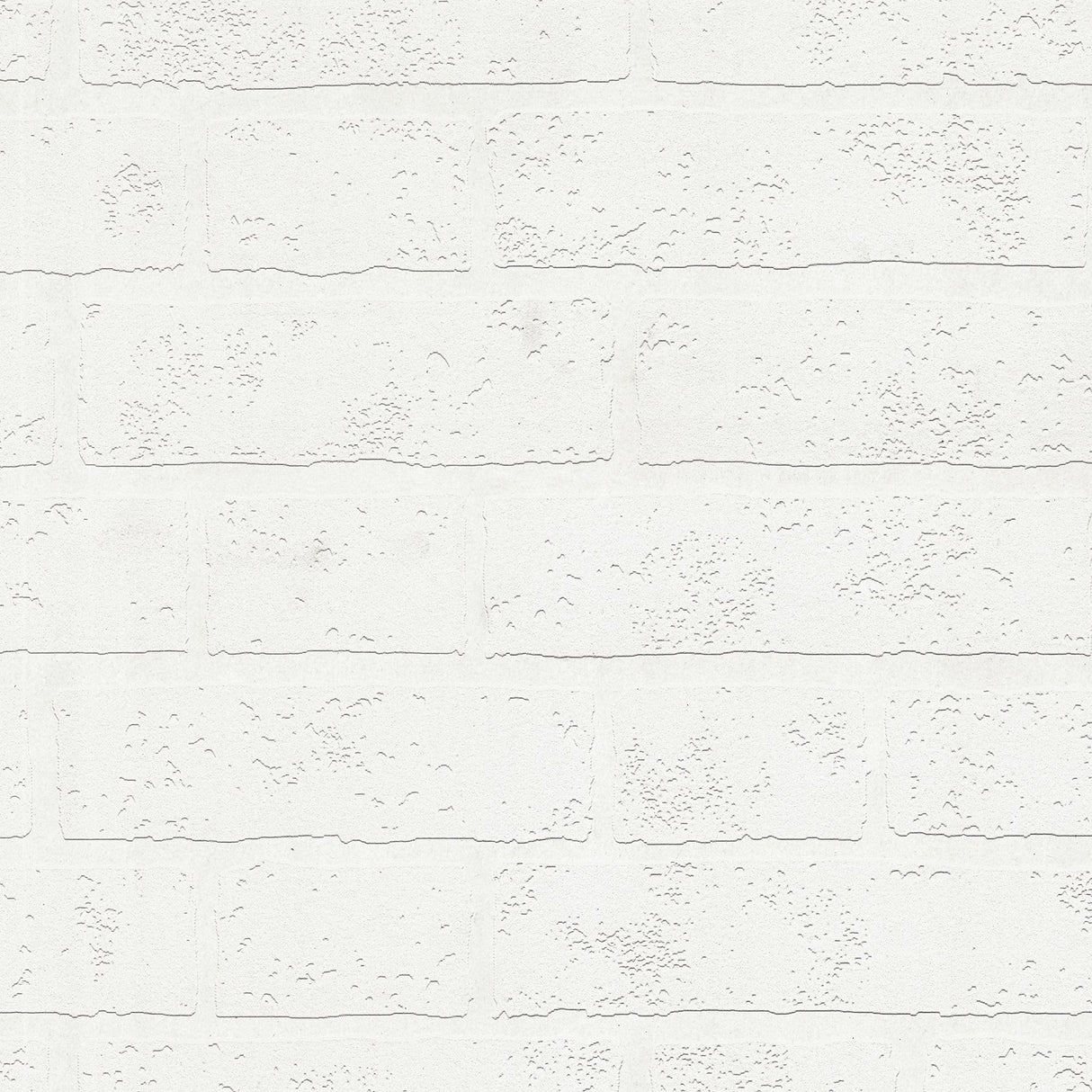 Brewster 4000-99423 Bridgers White Exposed Brick Wall Paintable Wallpaper