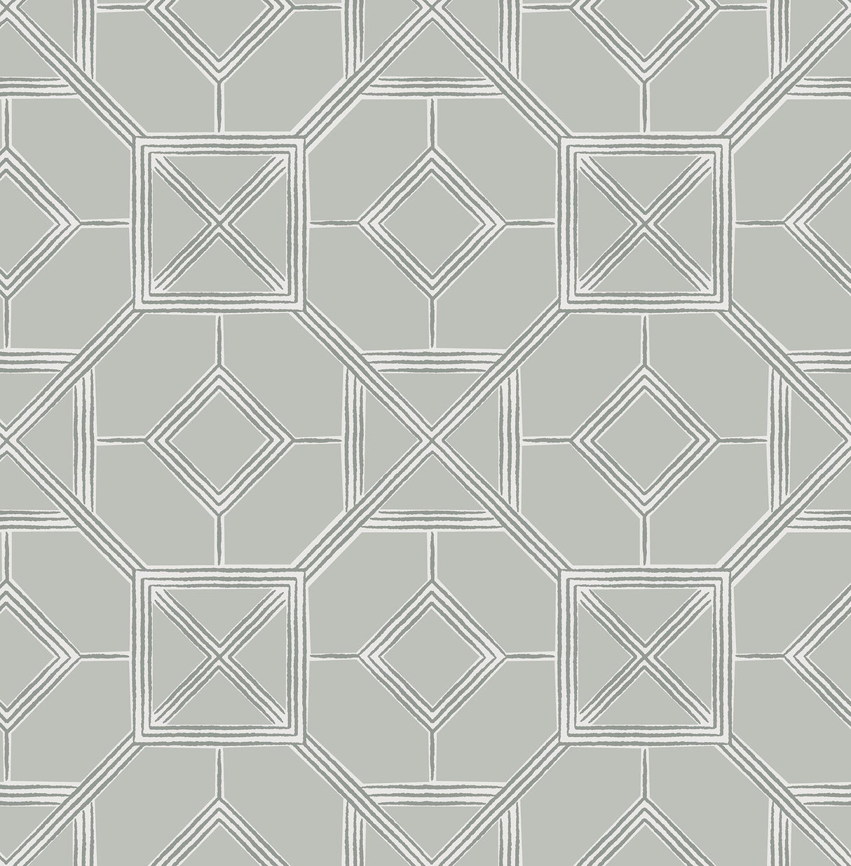A-Street Prints 4014-26412 Livia Grey Trellis Wallpaper