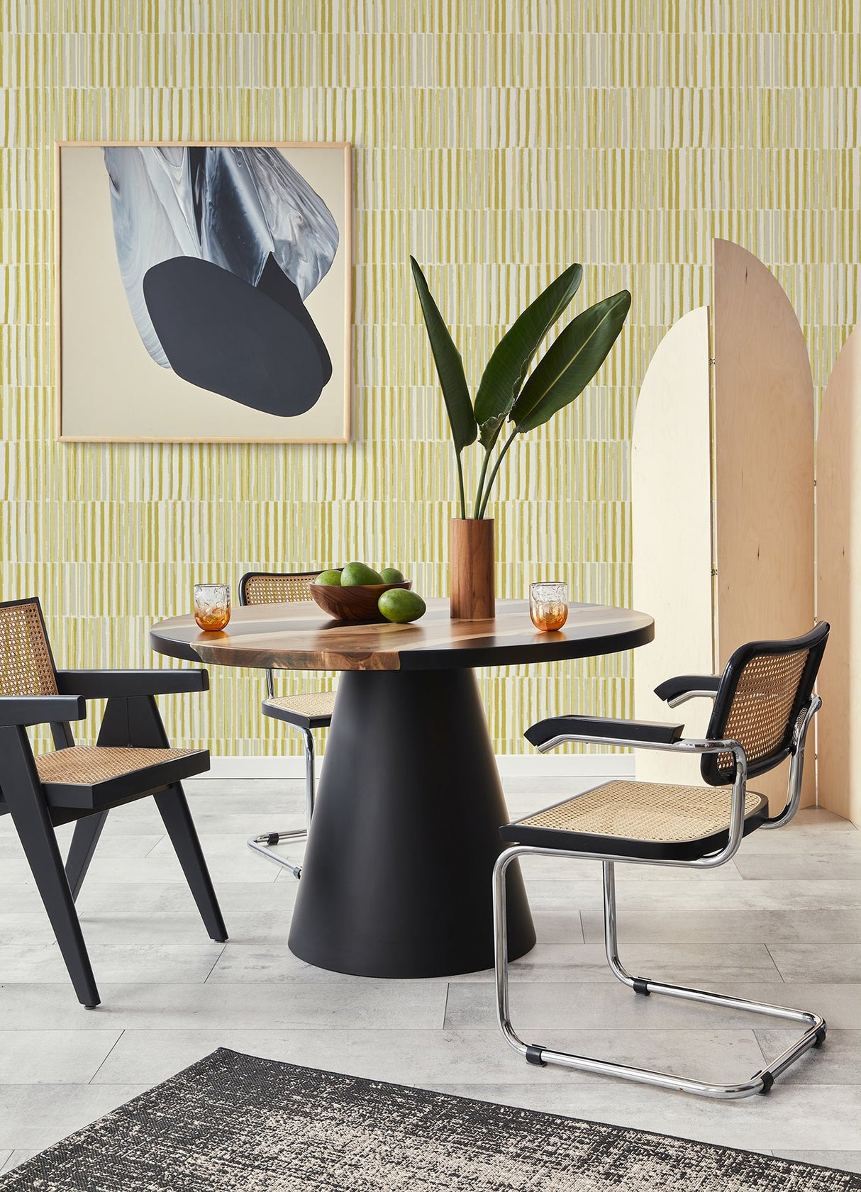 A-Street Prints 4014-26416 Sabah Yellow Stripe Wallpaper