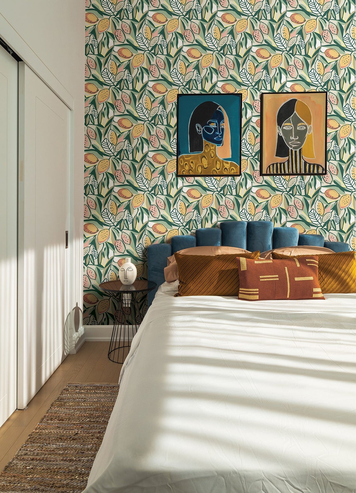 A-Street Prints 4014-26419 Meyer Peach Citrus Wallpaper