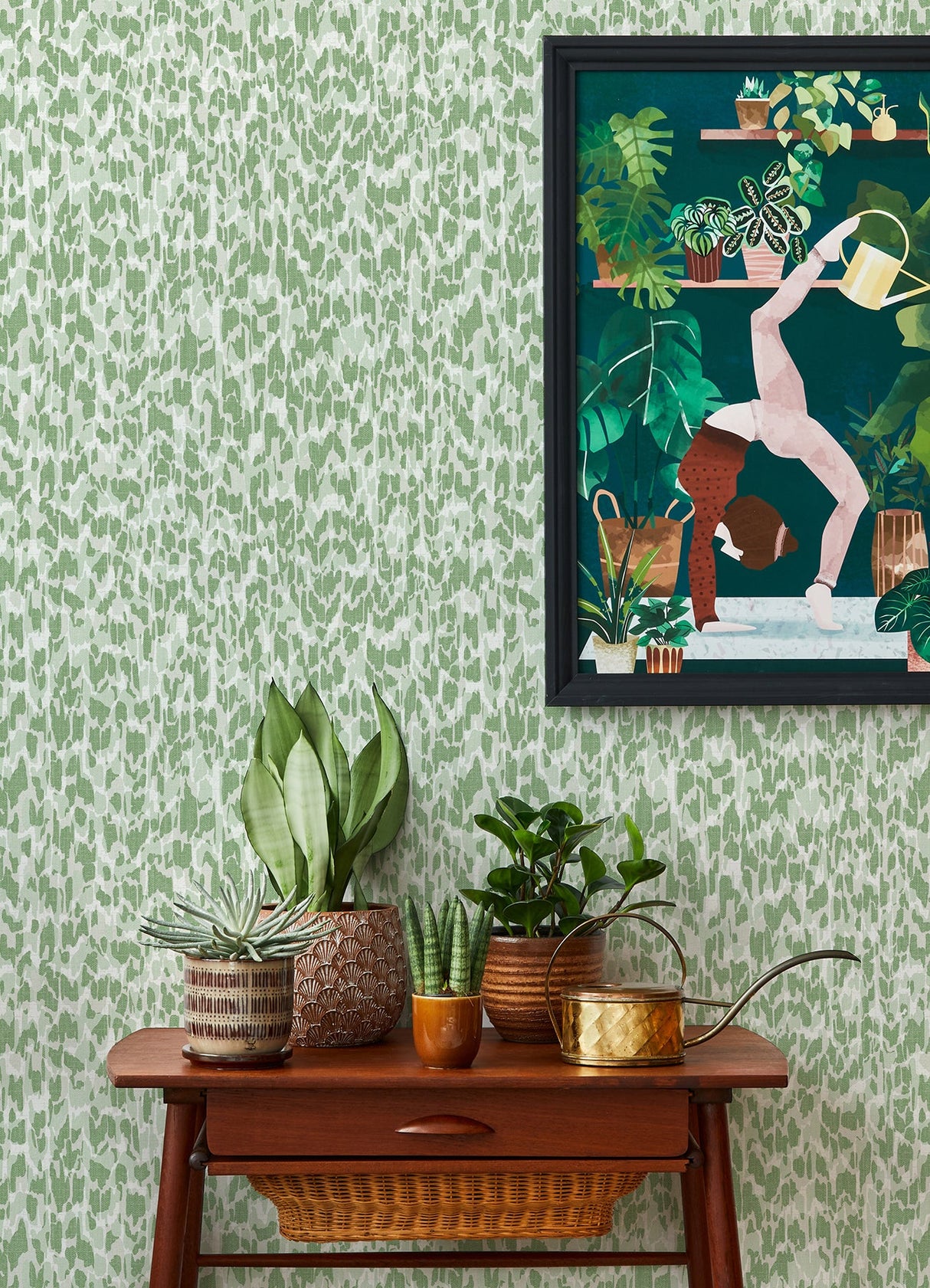 A-Street Prints 4014-26430 Flavia Green Animal Print Wallpaper