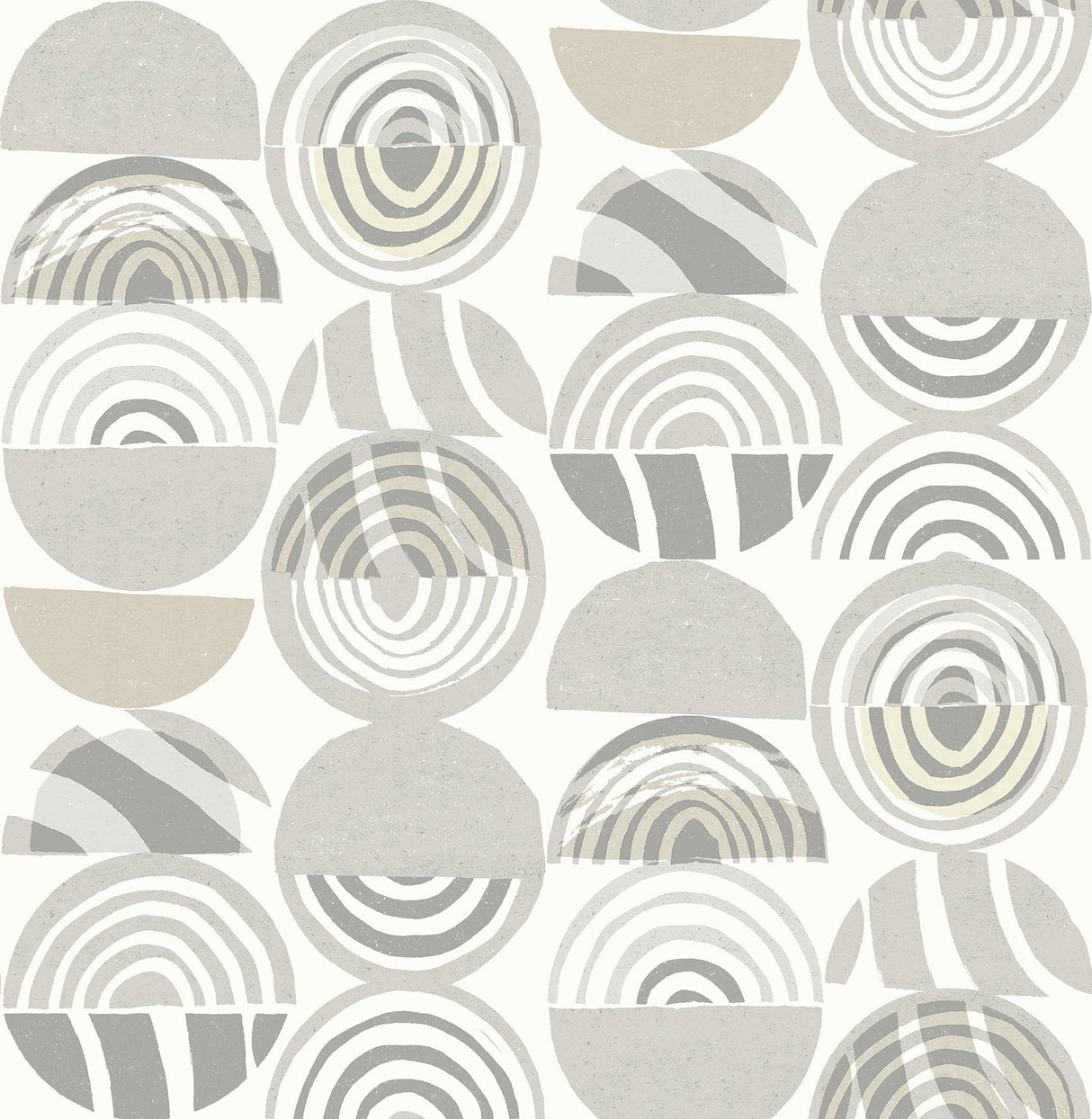 A-Street Prints 4014-26444 Mahe Light Grey Mod Geometric Wallpaper