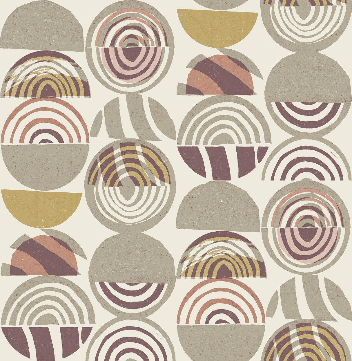 A-Street Prints 4014-26445 Mahe Plum Mod Geometric Wallpaper