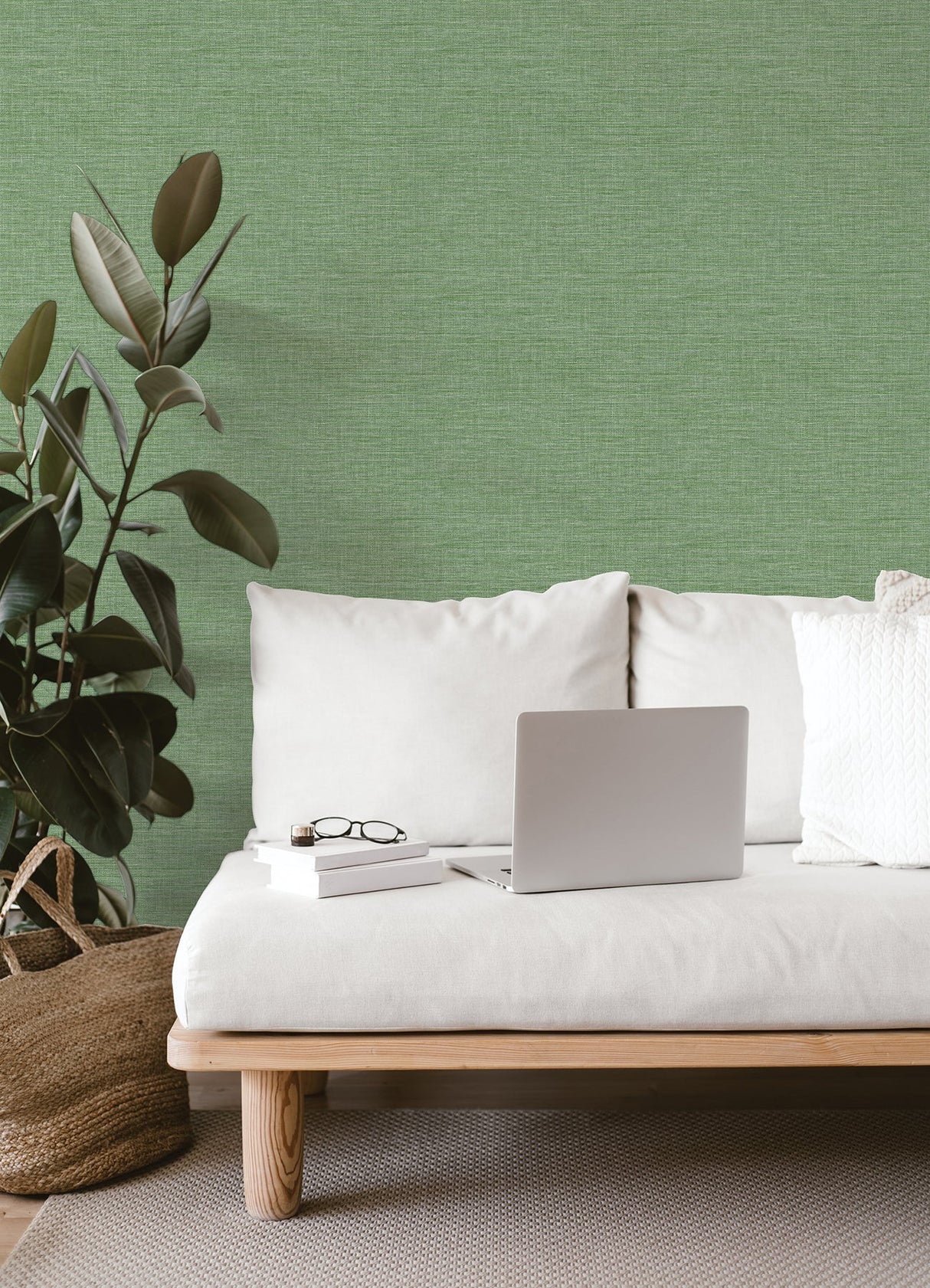 A-Street Prints 4014-26458 Exhale Green Texture Wallpaper