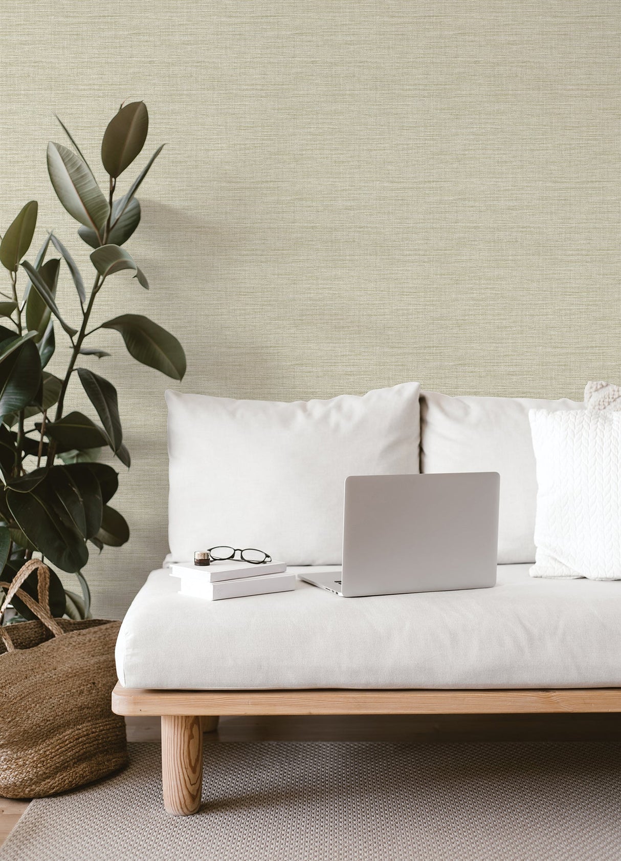 A-Street Prints 4014-26463 Exhale Light Yellow Texture Wallpaper