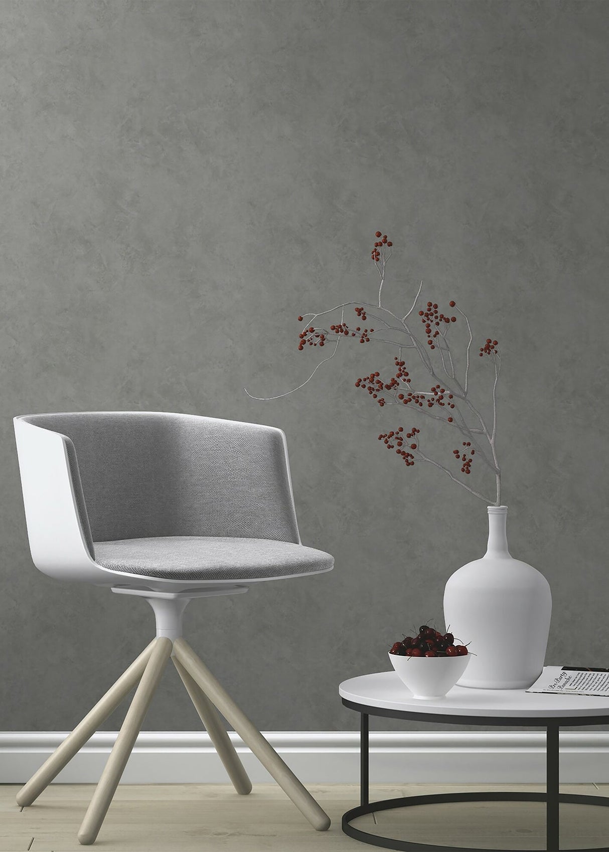 Advantage 4015-426168 Escher Grey Plaster Wallpaper