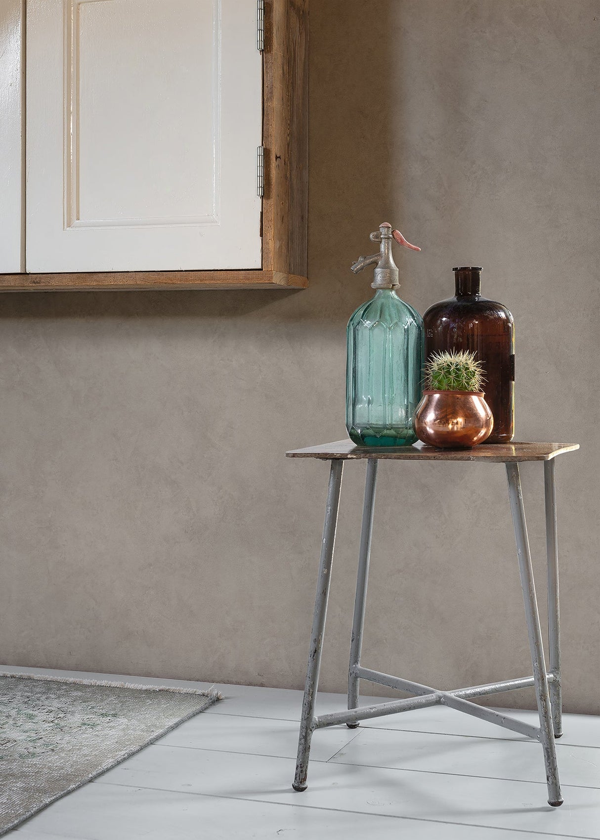 Advantage 4015-426229 Escher Khaki Plaster Wallpaper