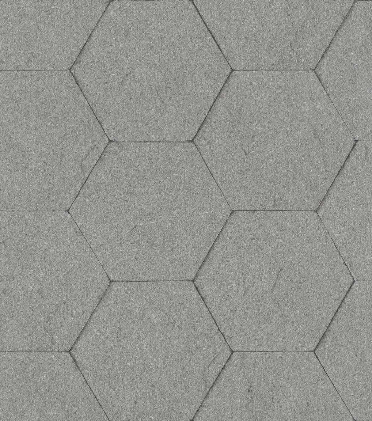 Advantage 4015-427127 Bascom Dark Grey Stone Hexagon Wallpaper
