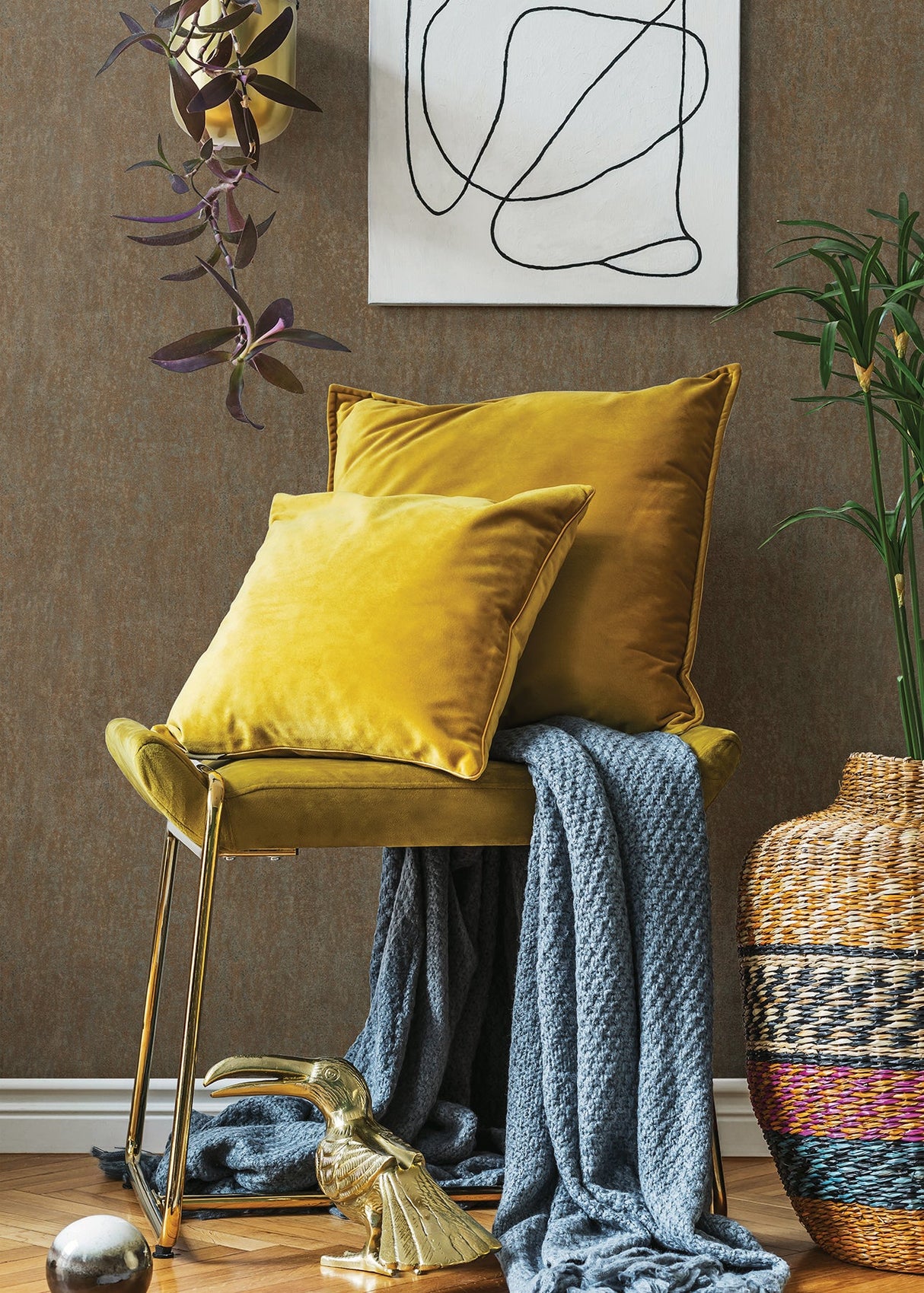 Advantage 4015-550061 Segwick Copper Speckled Texture Wallpaper