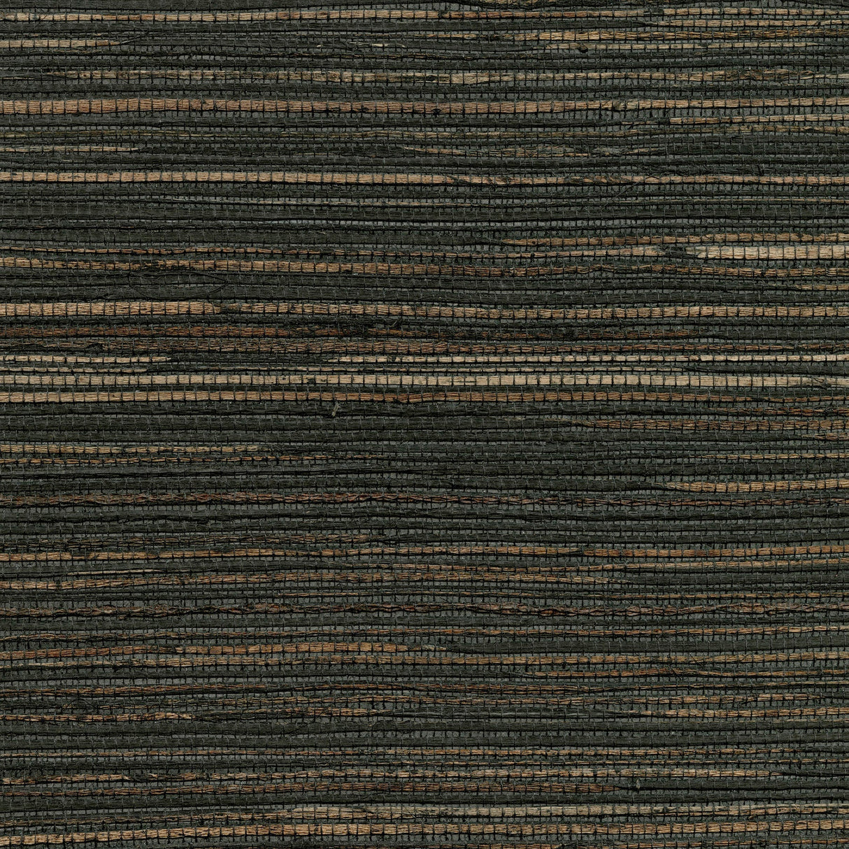 Eade’s Shandong Charcoal Ramie Grasscloth Wallpaper Charcoal