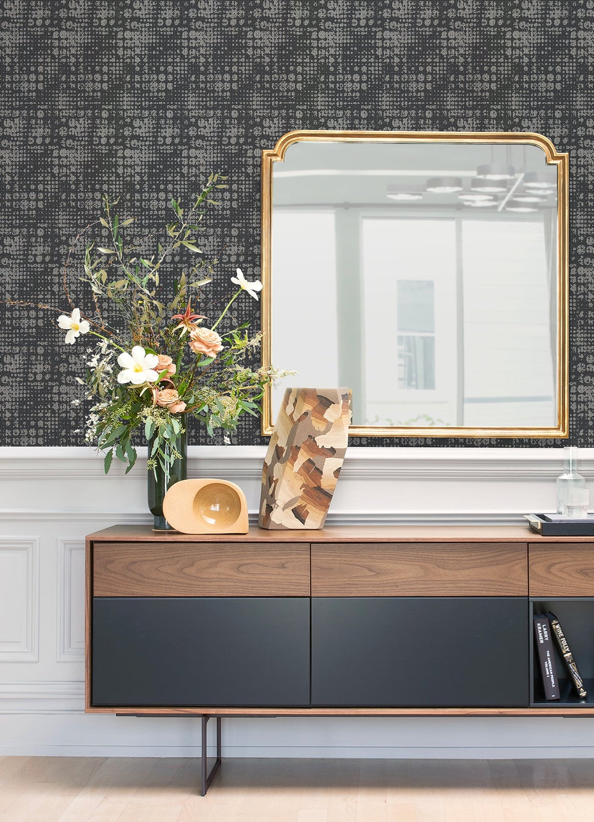 A-Street Prints 4019-86409 Celeste Silver Geometric Wallpaper