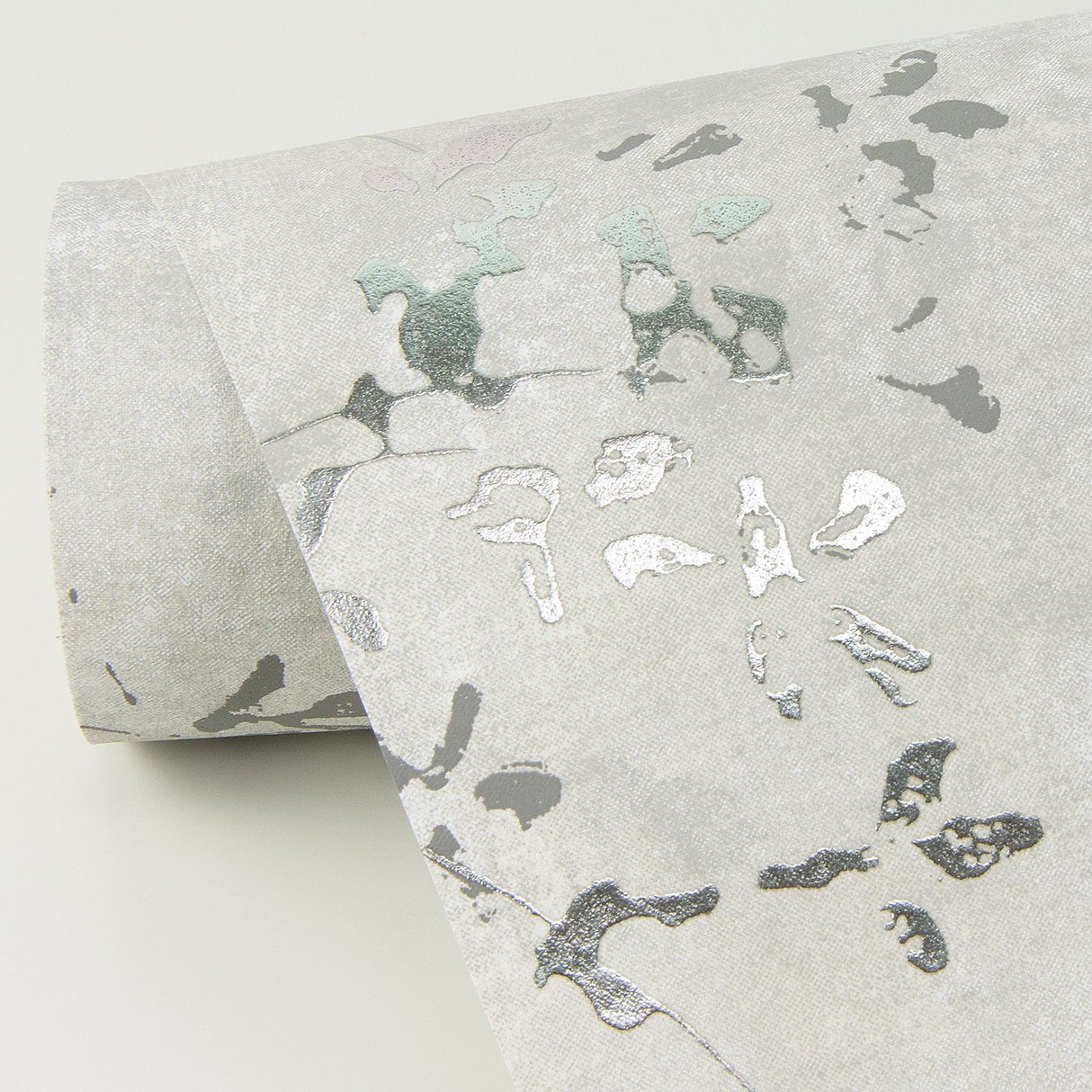 A-Street Prints 4019-86427 Arian Silver Inkburst Wallpaper