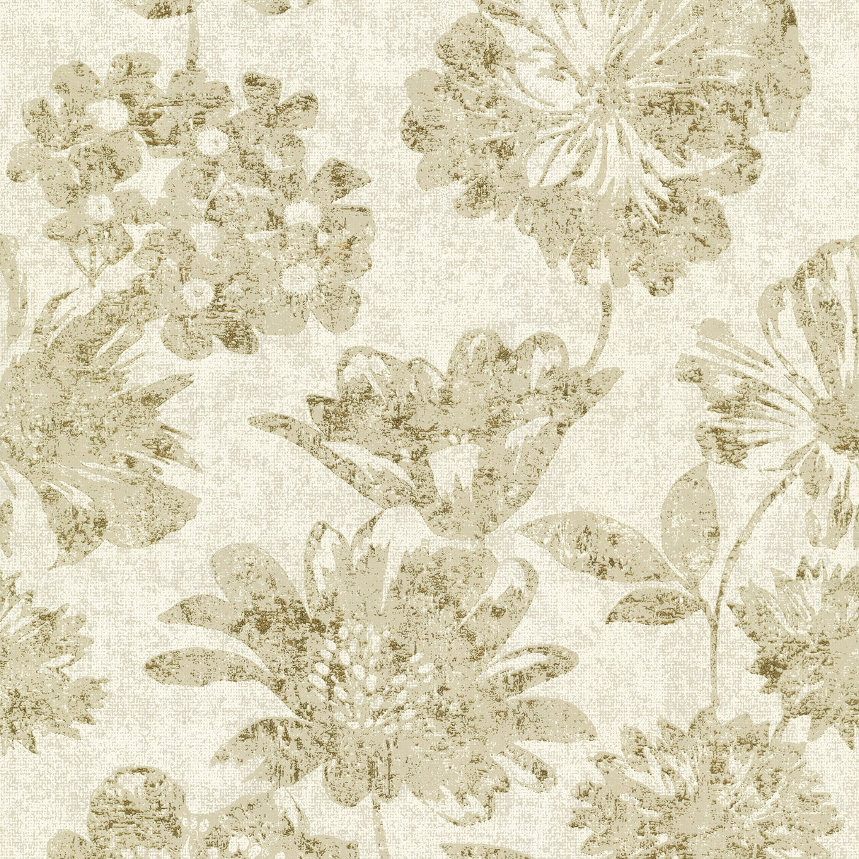 A-Street Prints 4019-86460 Kala Gold Floral Wallpaper