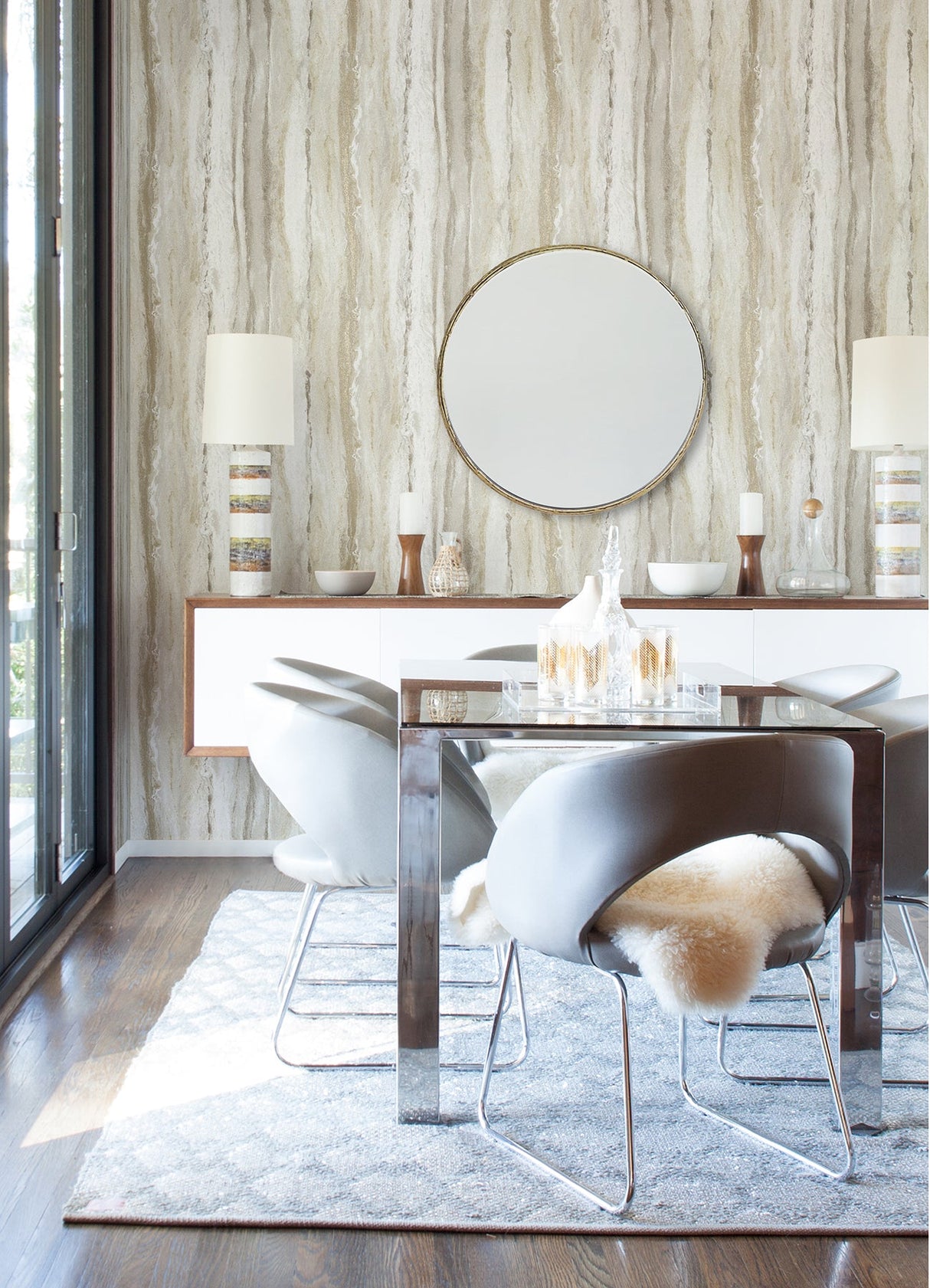 A-Street Prints 4019-86461 Delesse Gold Marbled Wallpaper