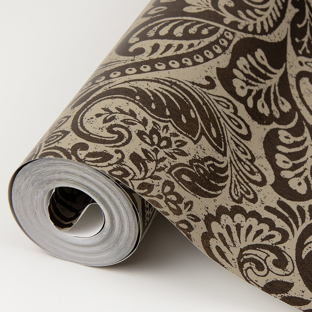 A-Street Prints 4019-86464 Artemis Espresso Floral Damask Wallpaper