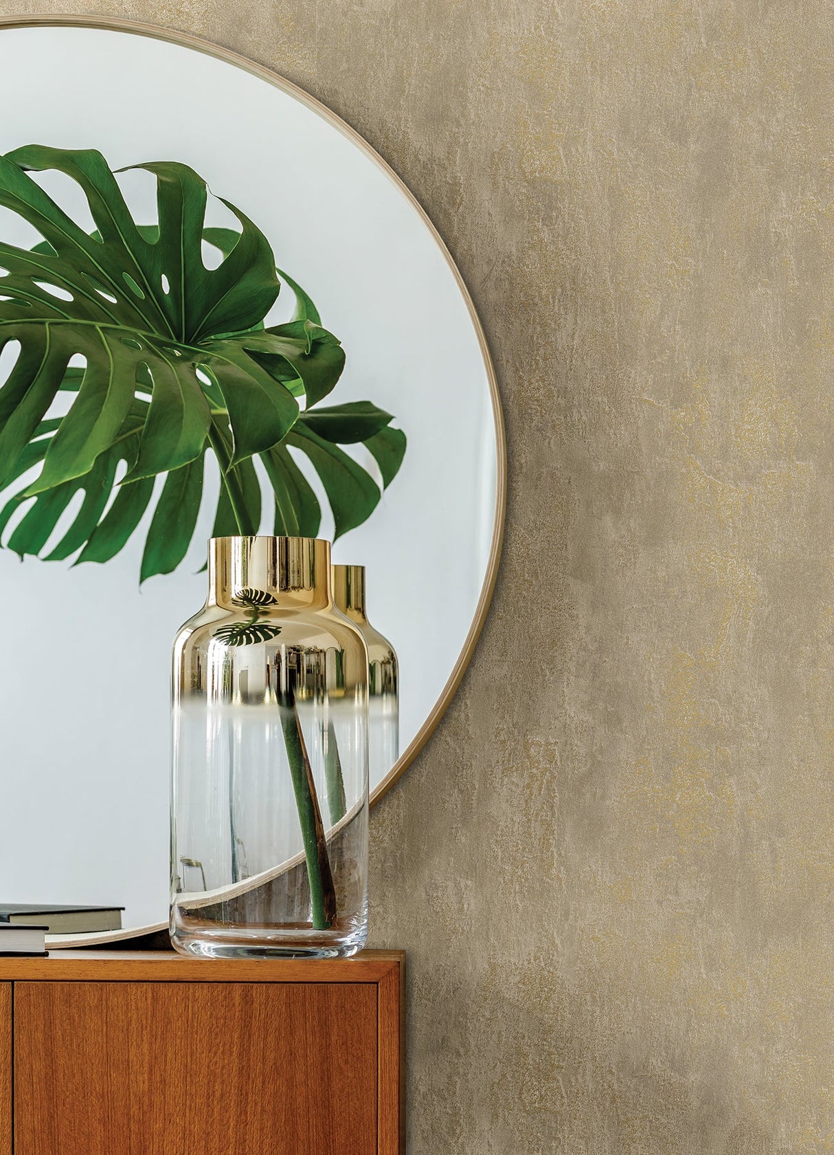 A-Street Prints 4019-86494 Deimos Gold Distressed Texture Wallpaper