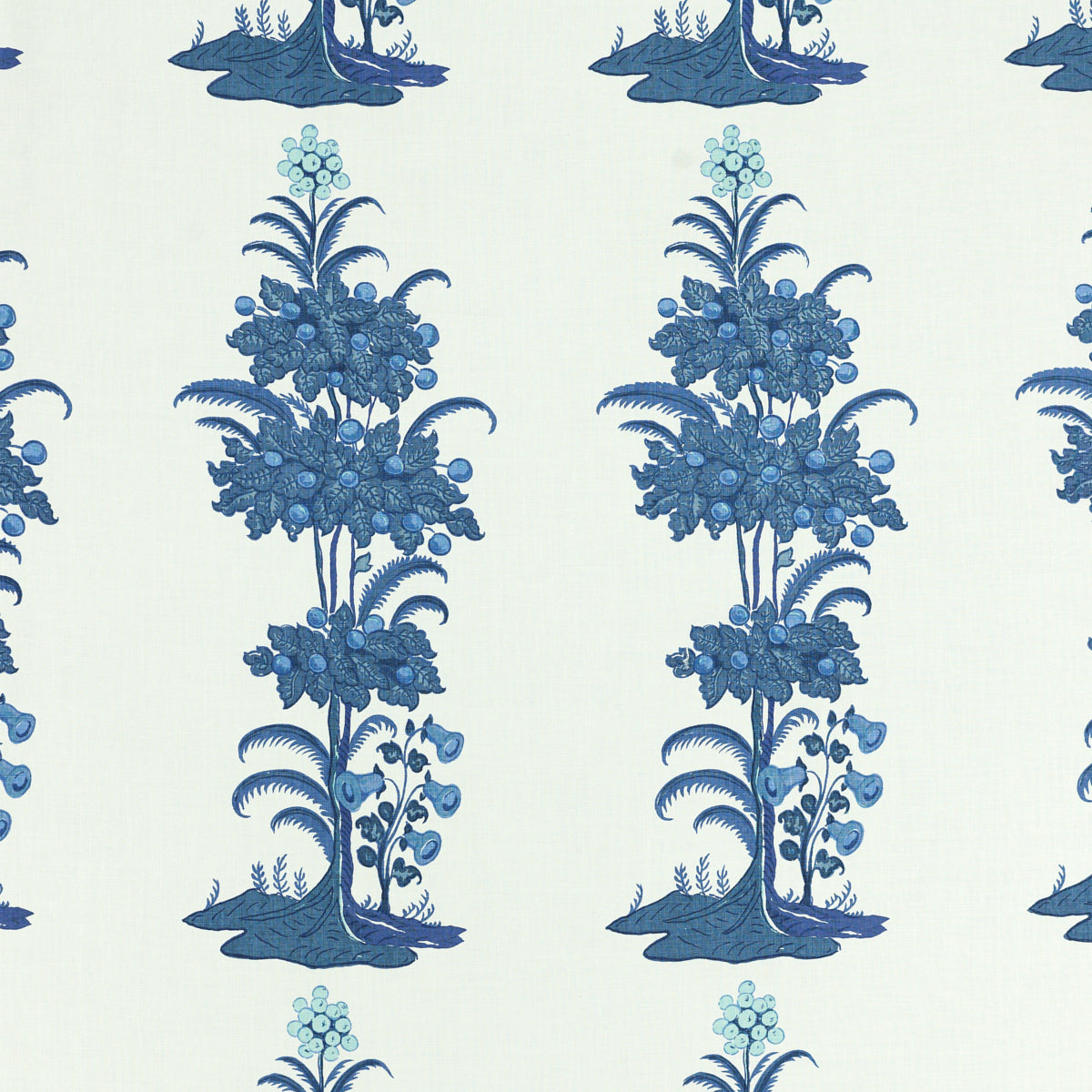 Schumacher 401B39 MANDARIN in DELFT Fabric - RAOUL TEXTILES