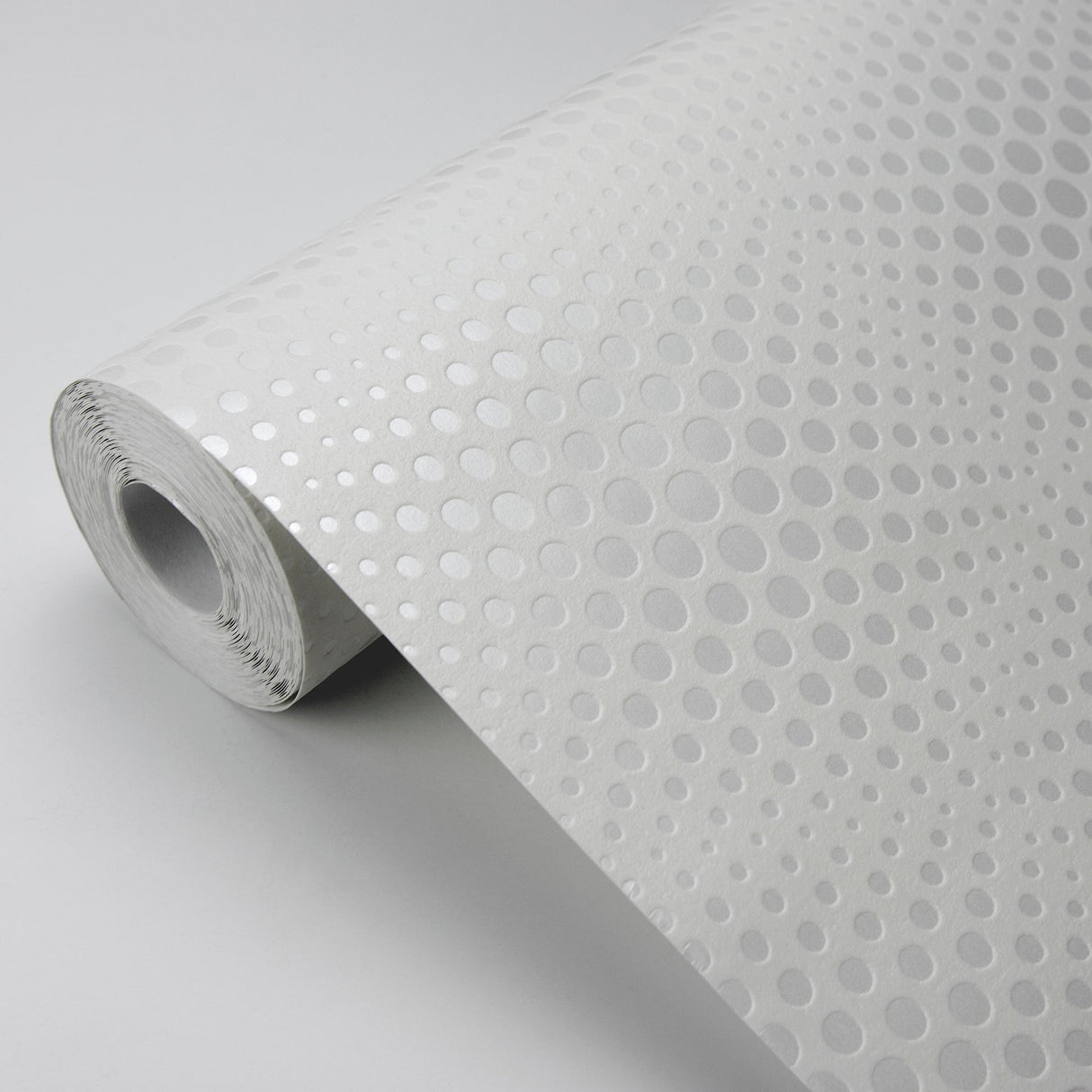 Advantage 4020-50600 Milo White Bubble Geometric Wallpaper