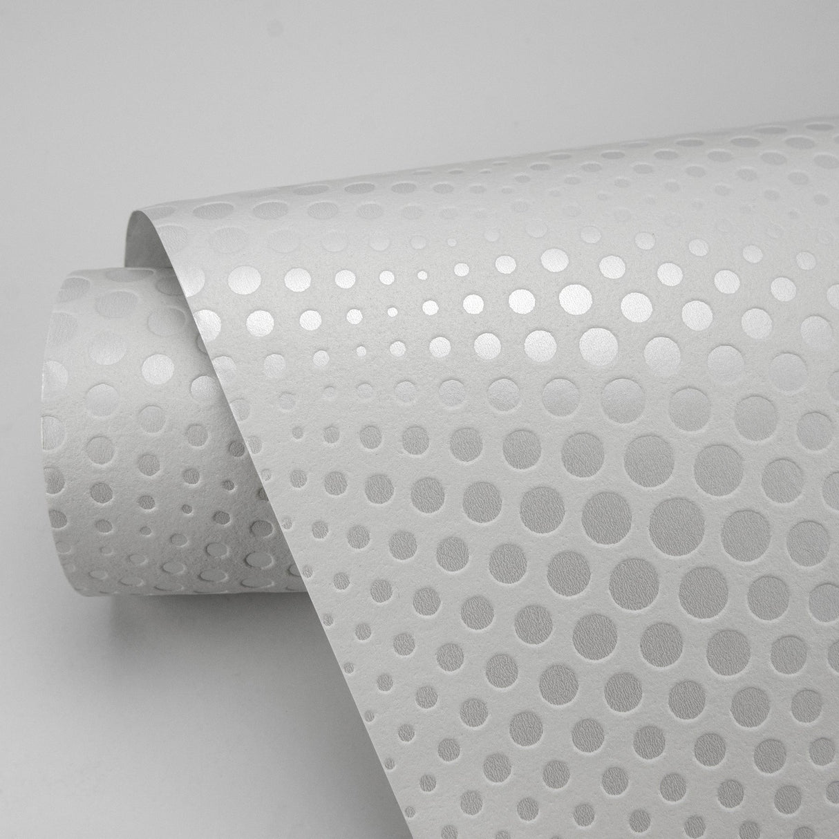 Advantage 4020-50600 Milo White Bubble Geometric Wallpaper