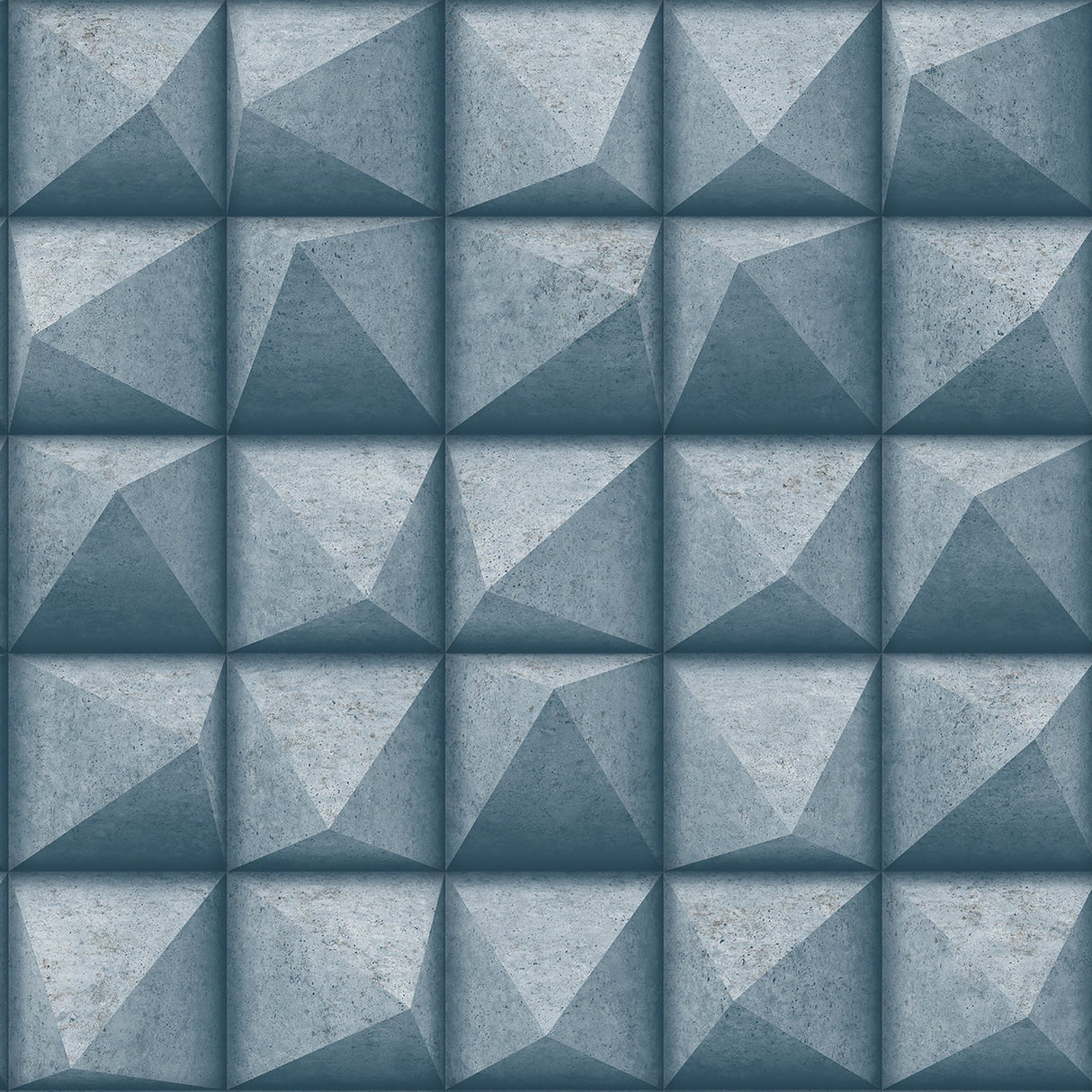 Advantage 4020-78601 Dax Teal 3D Geometric Wallpaper