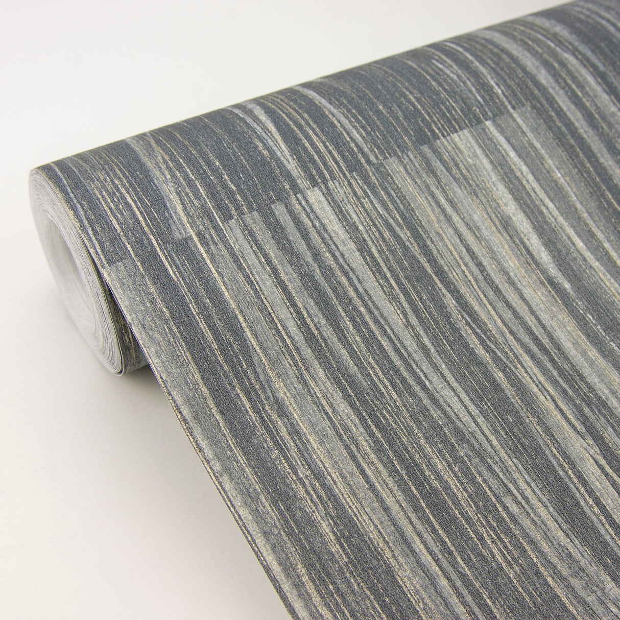 Advantage 4020-85709 Soren Dark Grey Striated Plank Wallpaper