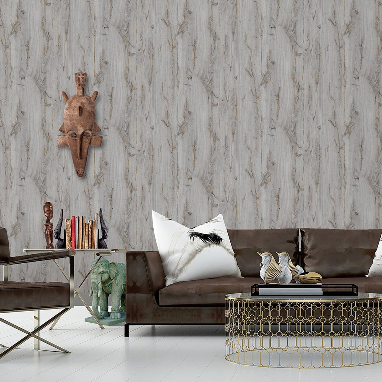Advantage 4020-86009 Jackson Grey Wooden Plank Wallpaper