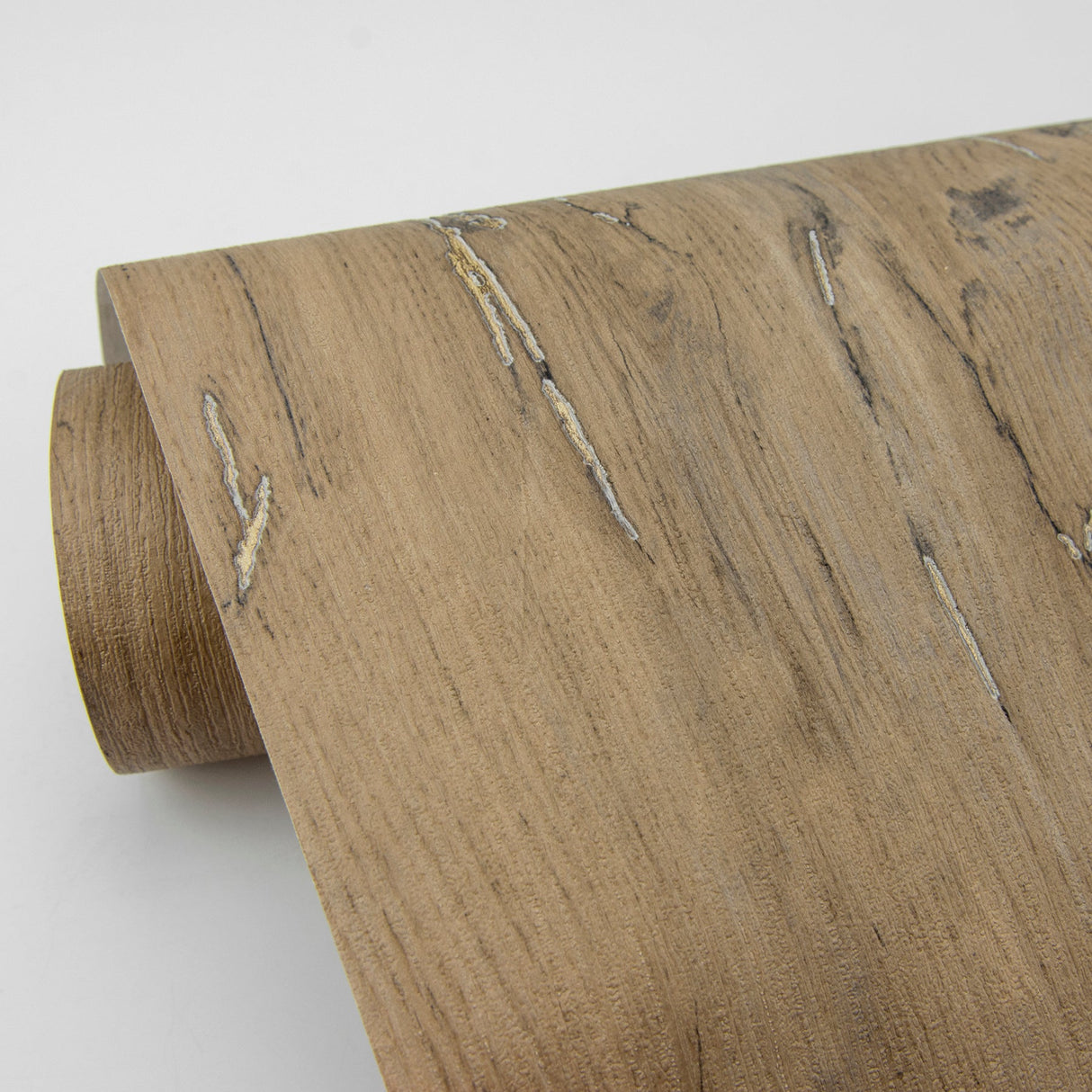 Advantage 4020-86018 Jackson Light Brown Wooden Plank Wallpaper