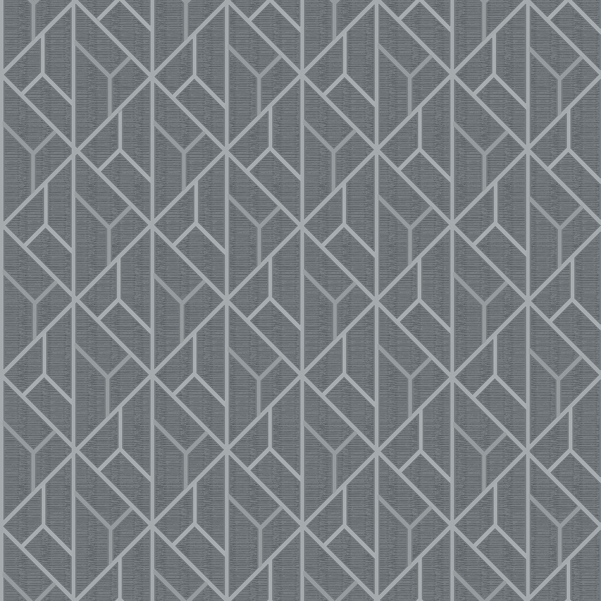 Advantage 4020-94009 Wilder Grey Geometric Trellis Wallpaper