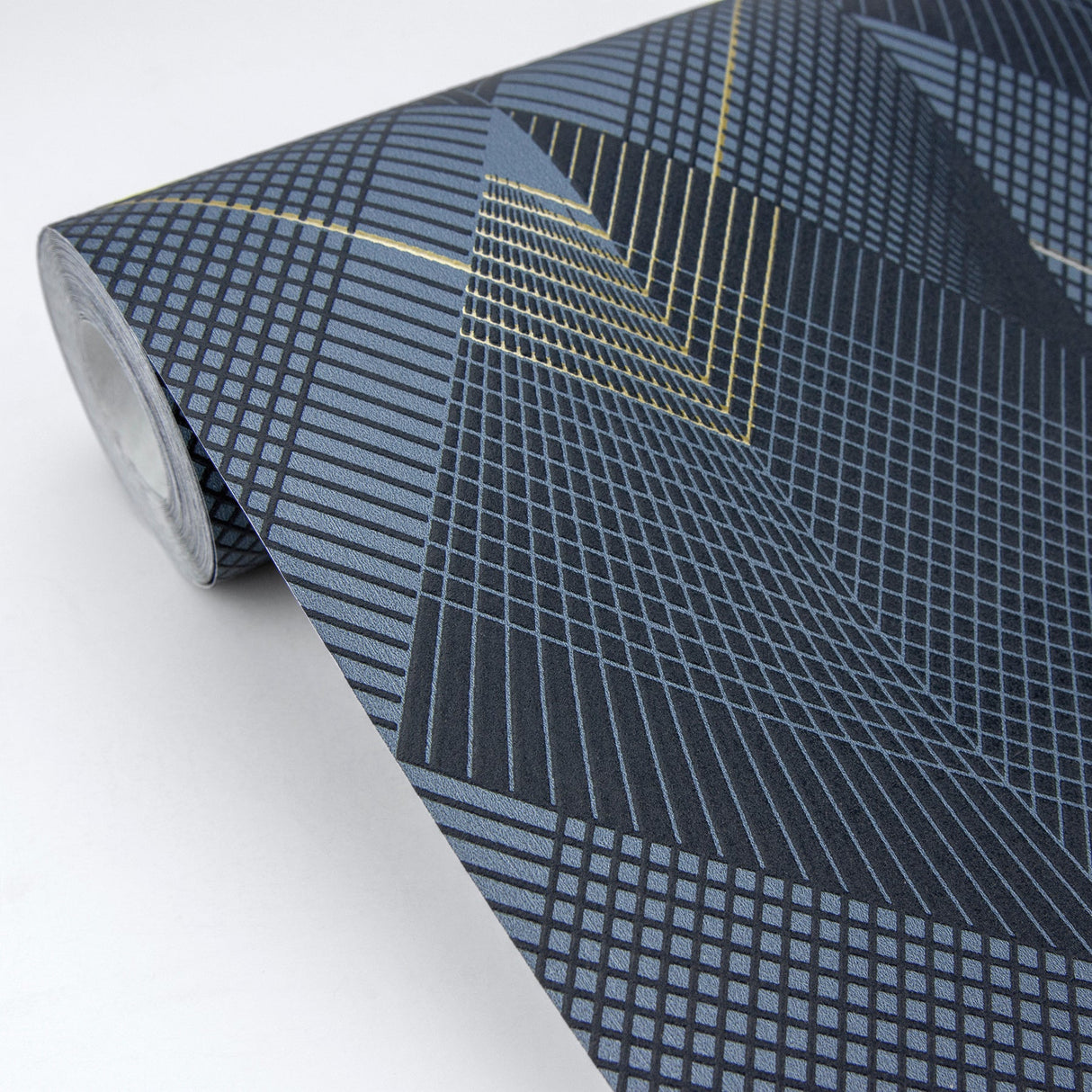 Advantage 4020-96701 Raoul Navy Fanning Diamonds Wallpaper