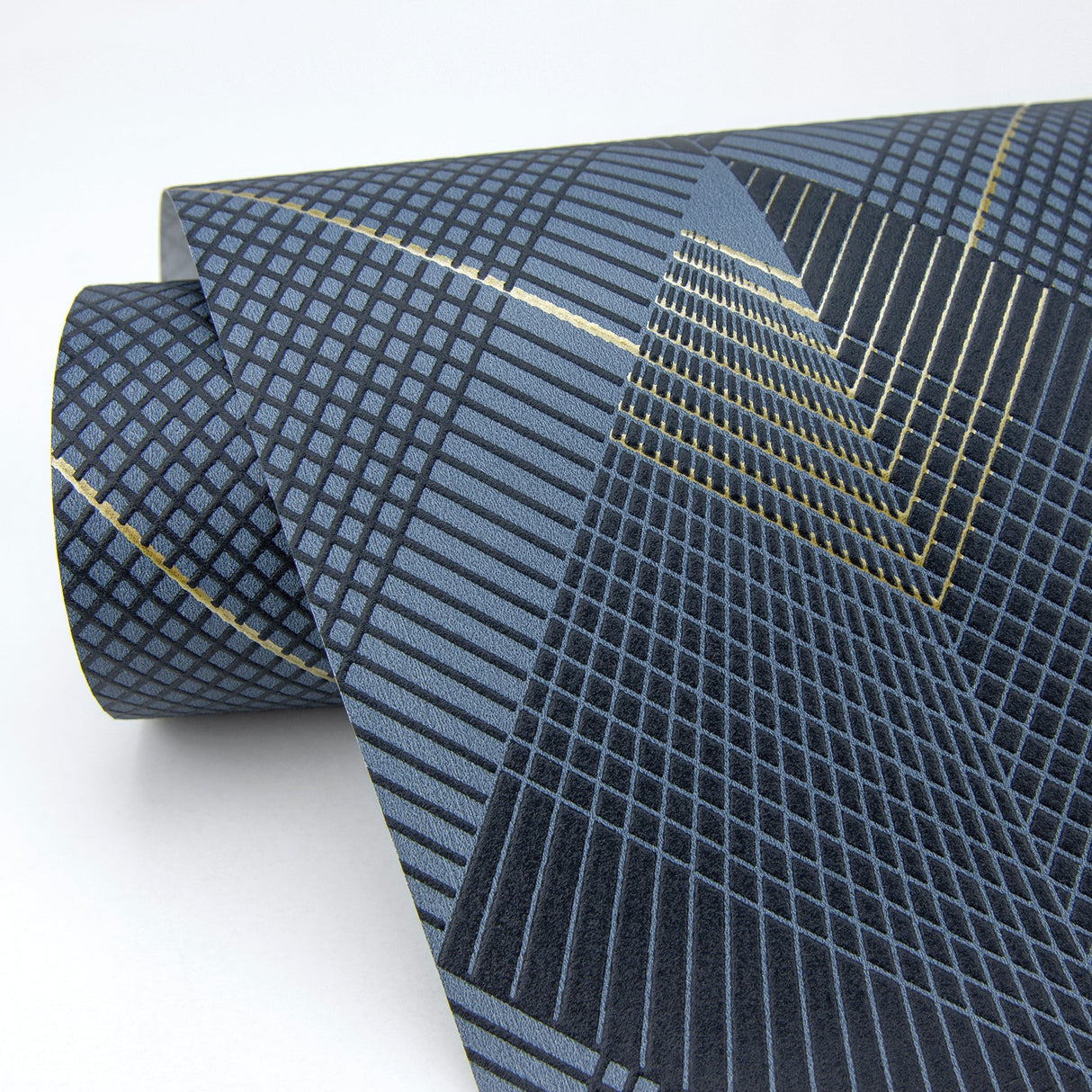 Advantage 4020-96701 Raoul Navy Fanning Diamonds Wallpaper