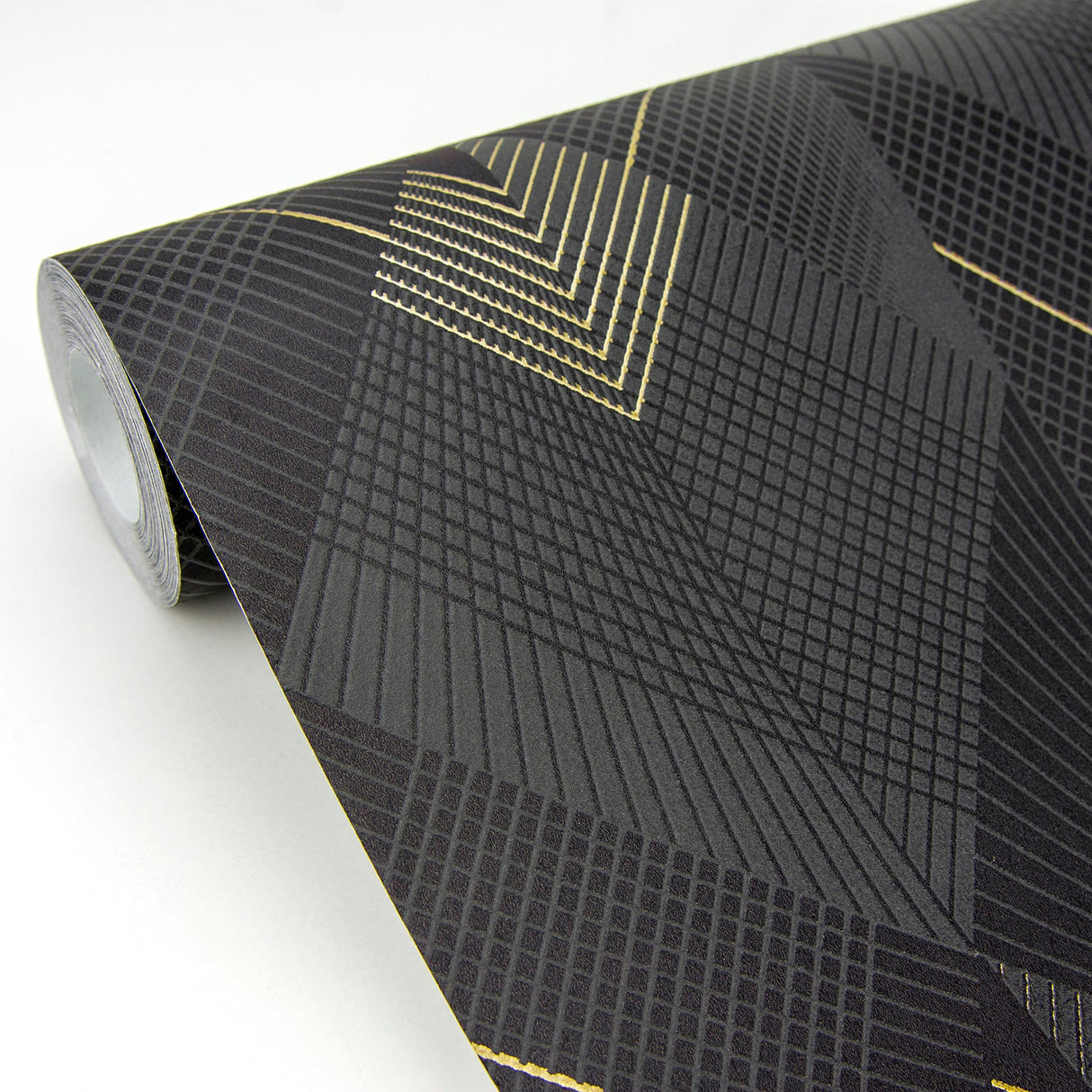 Advantage 4020-96709 Raoul Black Fanning Diamonds Wallpaper