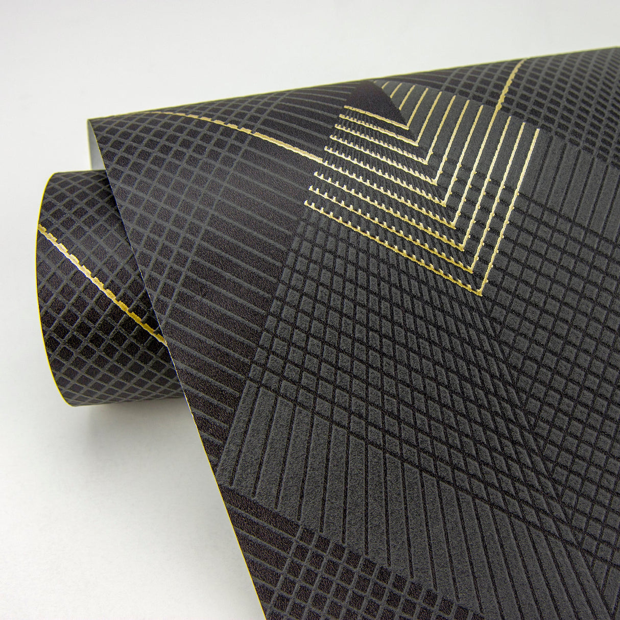 Advantage 4020-96709 Raoul Black Fanning Diamonds Wallpaper