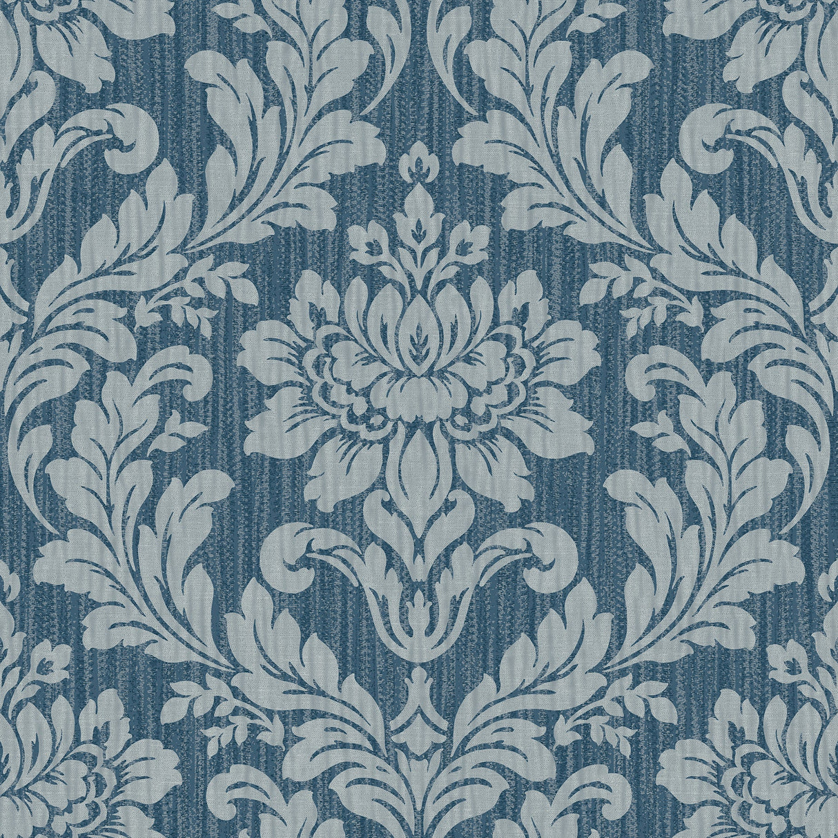 Advantage 4025-82511 Galois Blue Damask Wallpaper