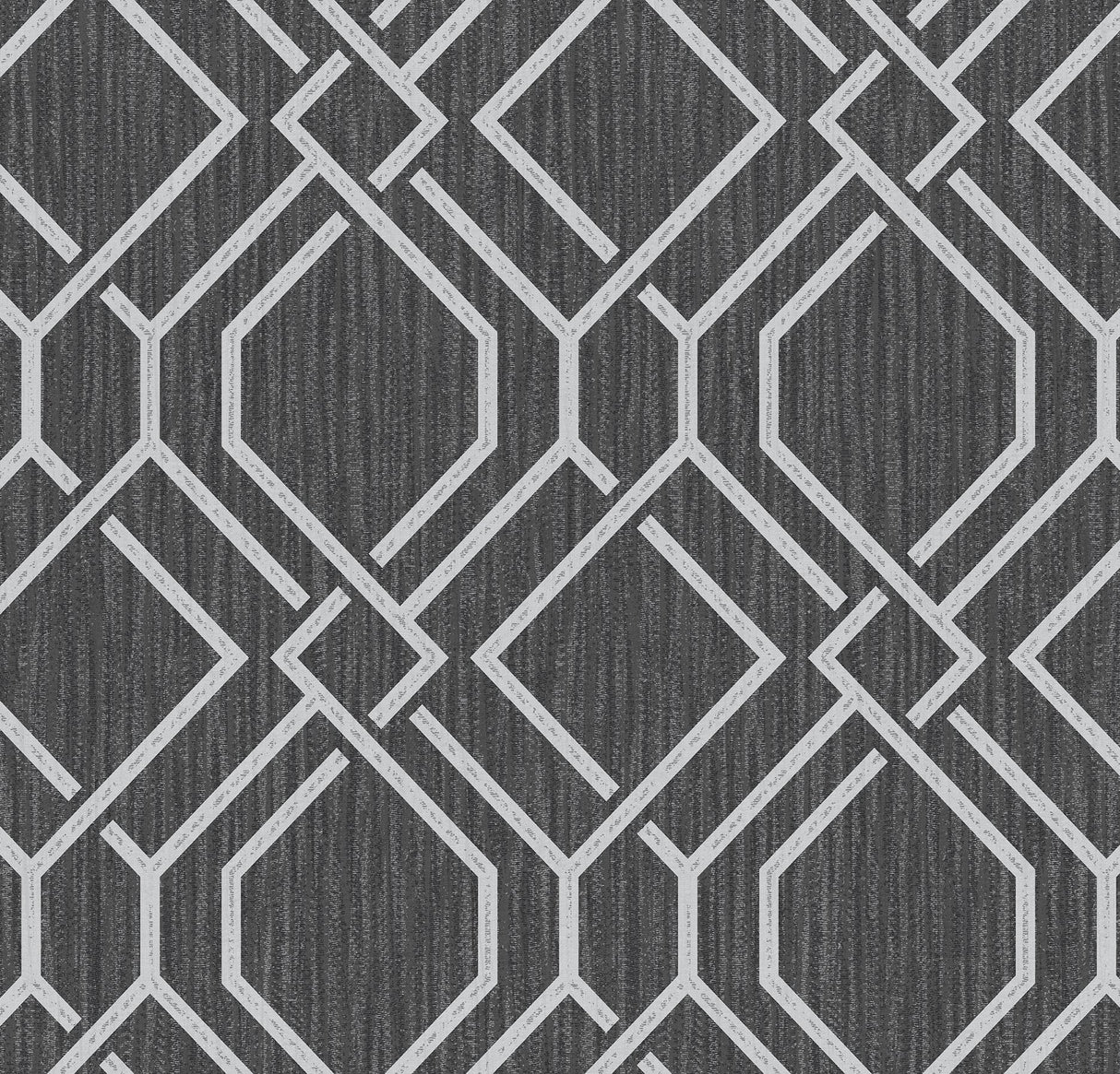 Advantage 4025-82519 Frege Charcoal Trellis Wallpaper